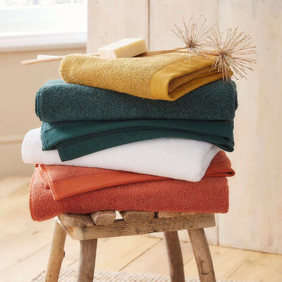 Drift Home Abode Eco-Friendly Organic Cotton Bath Towel Set - Soft & Absorbent Terracotta Color - Perfect for Spa, Beach, Yoga & Luxury Bathroom Decor
