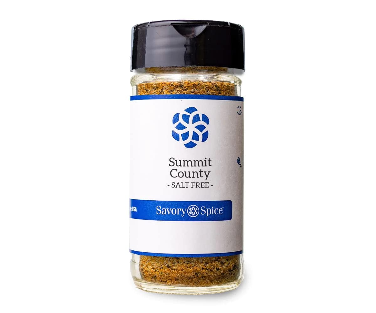 Savory Spice Summit County Salt-Free Crockpot Seasoning Mix - Pepper, Garlic & Herb Slow Cooker Spice Blend for Roasts, Soups & Stews | Medium Jar 2.55 oz | Perfect for Healthy Cooking & Flavorful Family Meals