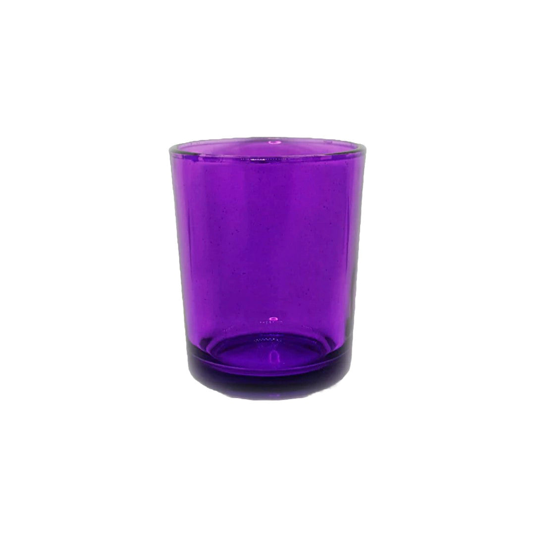 10 Pack Purple Glass Votive Tealight Candle Holders - Elegant Wedding, Christmas, Valentine's Day, Bridal Shower & Party Decorations - Perfect for Table Centerpieces, Home Decor, and Romantic Ambiance