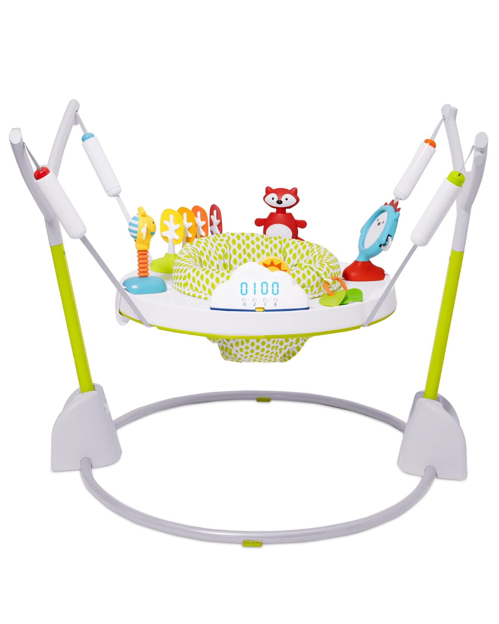 Skip Hop Foldable Baby Activity Jumper for Infants 4-24 Months - Portable Play Center with Toys for Early Development - Perfect for Home, Travel & Daycare Use