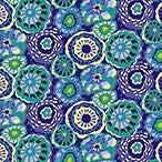 Atlantis Anemones Navy Blue Fabric by Windham Fabrics | Sally Kelly Collection 53336-3 | Perfect for Quilting, Home Decor & DIY Craft Projects