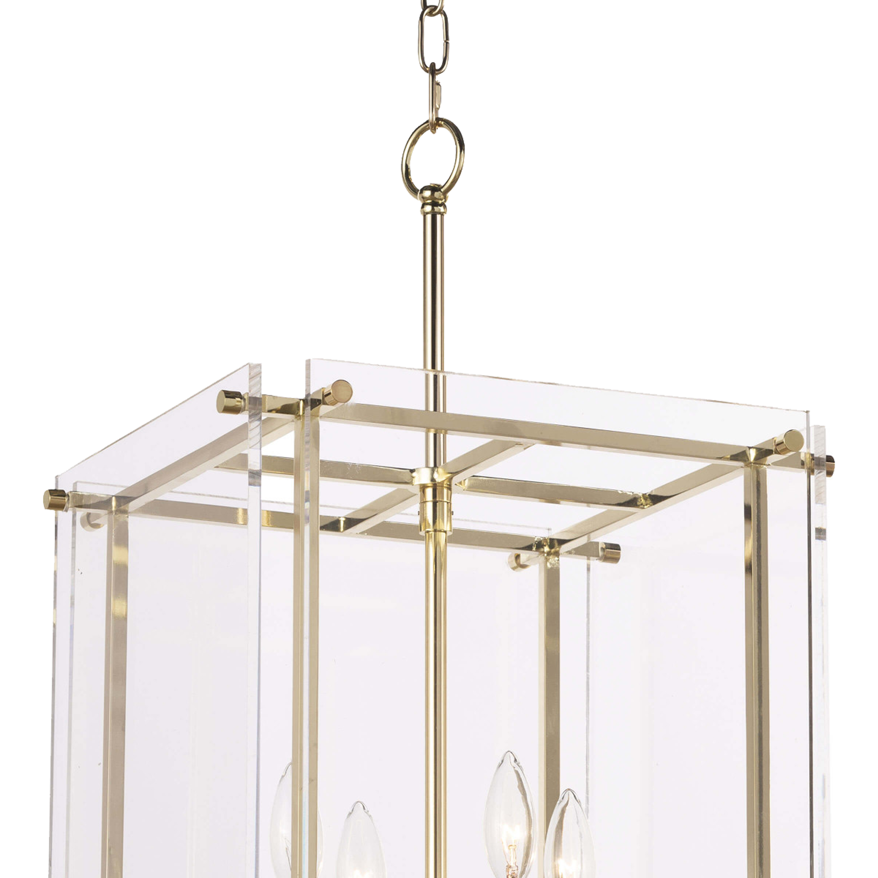 Intersecting Lantern Pendant Light - Modern Geometric Ceiling Fixture for Living Room, Bedroom, and Dining Room Decor