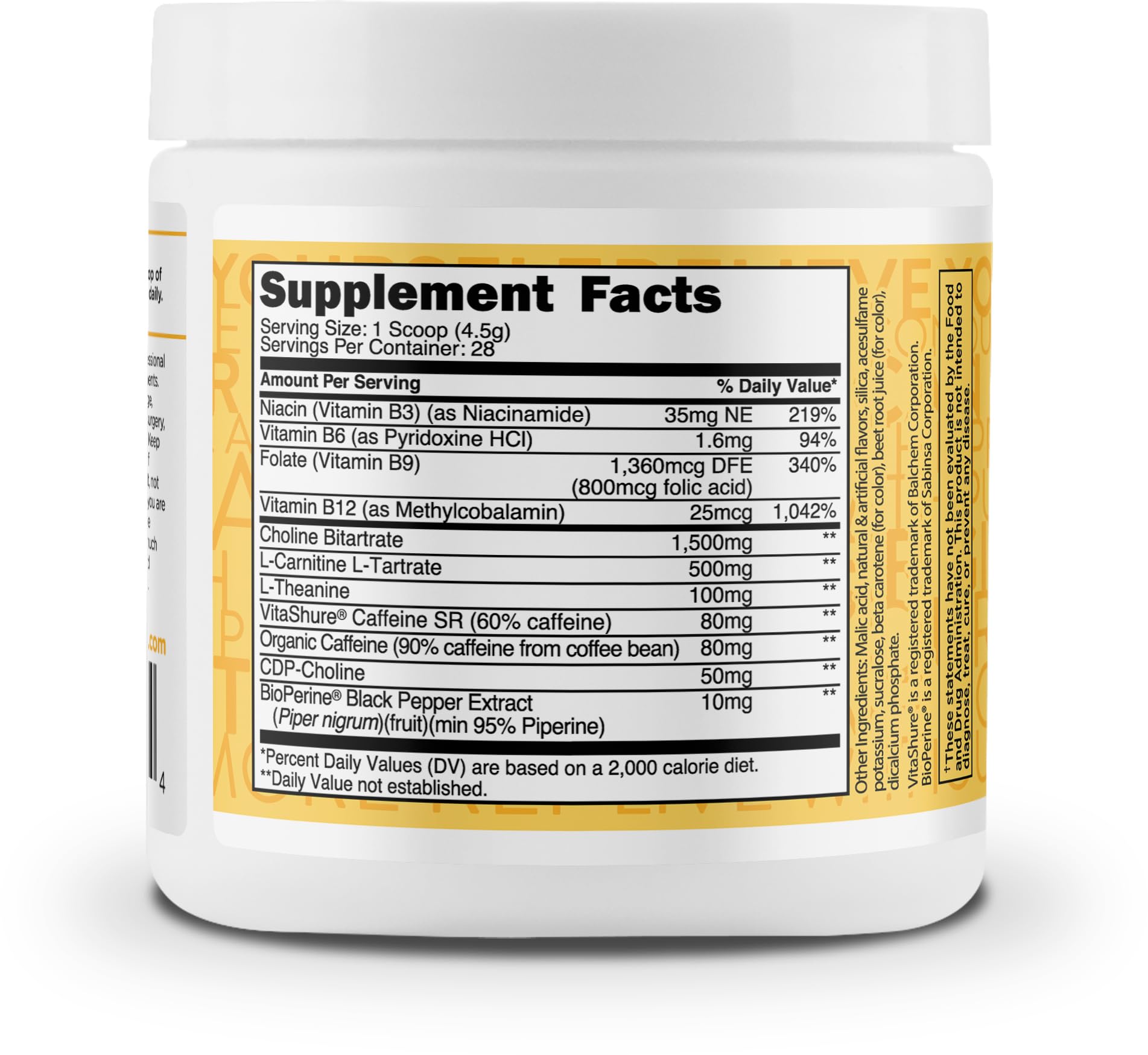 TransformHQ Everyday Boost Shot 28 Servings - Peach Mango Flavor | Non-GMO, Gluten-Free, Vegan Energy Supplement | Perfect for Workouts, Travel & Daily Energy Boost