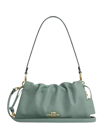 Coach Faye Shoulder Bag with Ruching - Stylish Leather Crossbody Purse for Women | Perfect for Work, Travel & Everyday Use