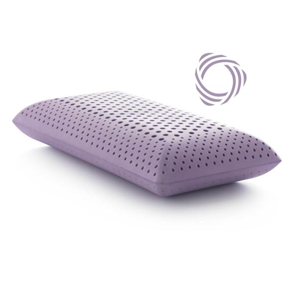 MALOUF Zoned Activedough Lavender Pillow - Cooling Gel Memory Foam for Neck & Back Pain Relief - Perfect for Side, Back & Stomach Sleepers - Home & Travel Use