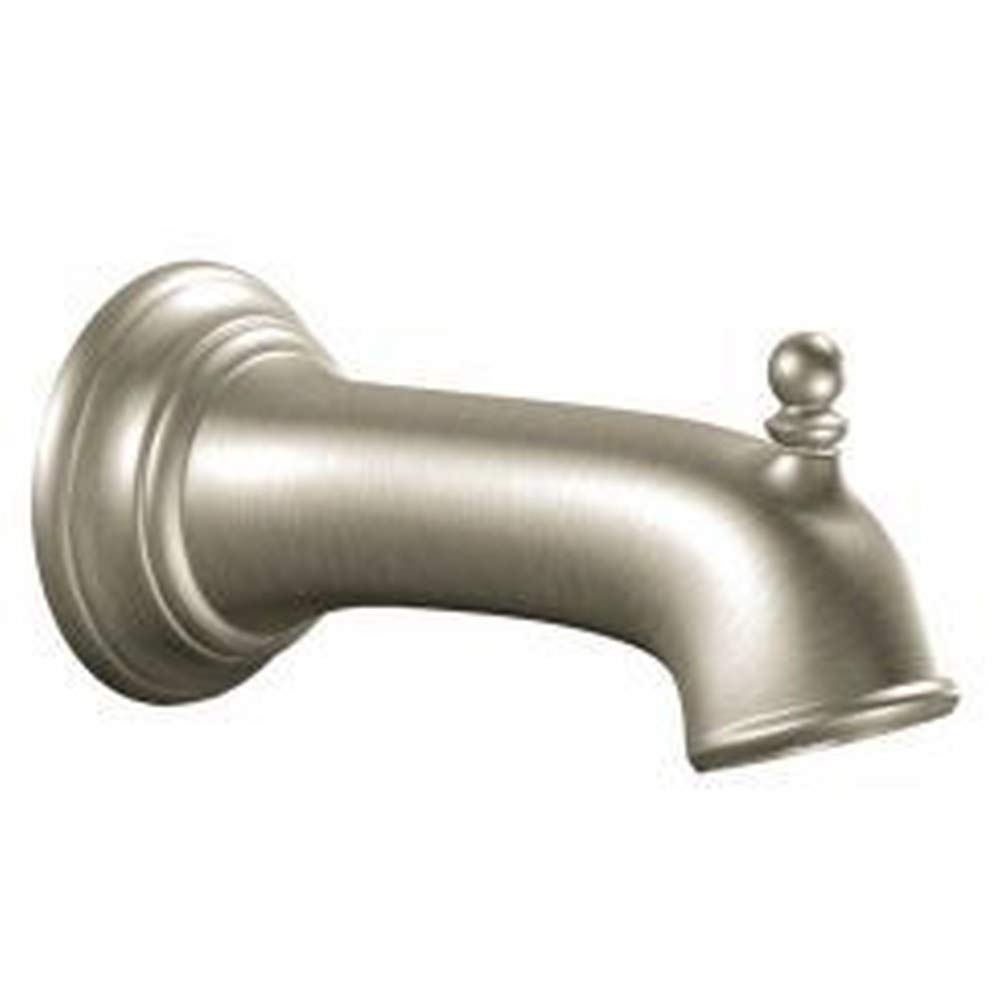 Moen 3814BN Brushed Nickel Tub and Shower Faucet Set - Durable Bathroom Fixtures for Modern Homes | Perfect for Bathroom Renovations & Spa-Like Showers