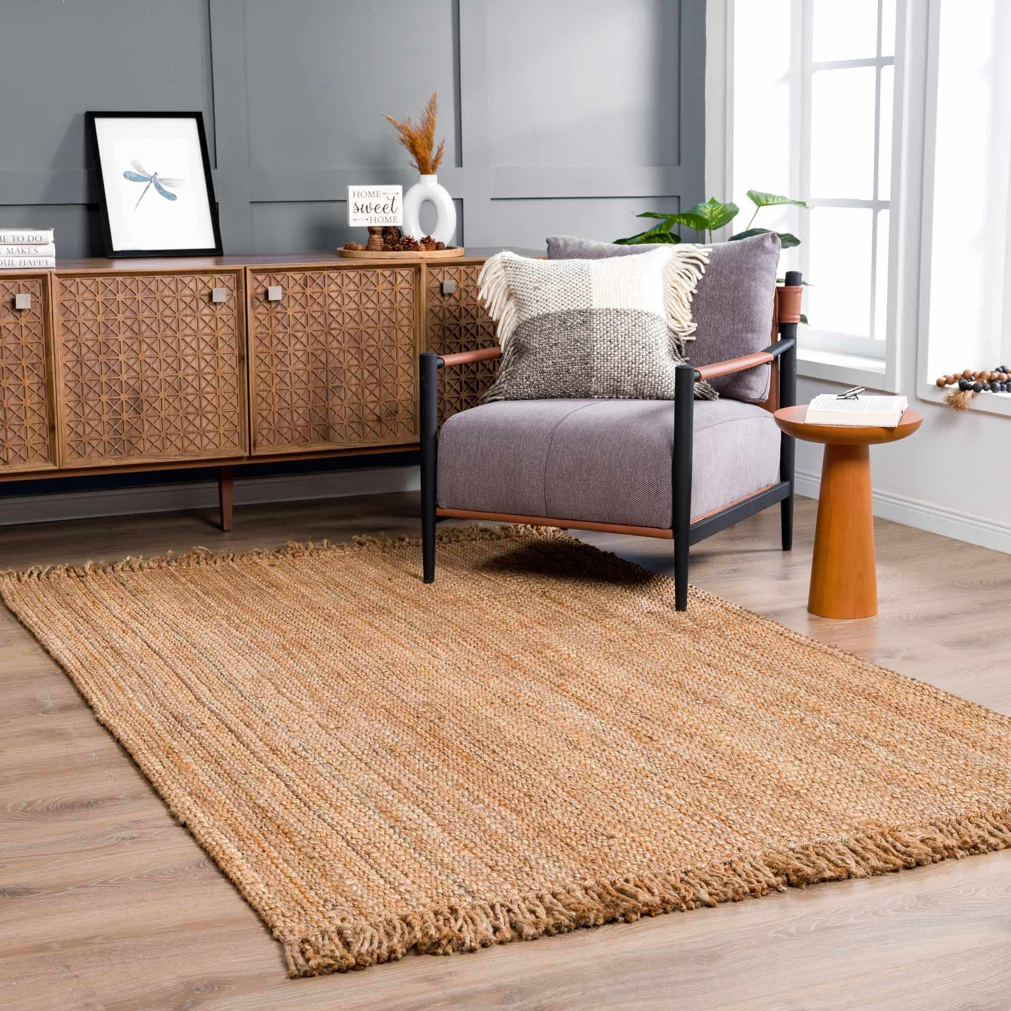 Hauteloom Moncton Handwoven Seagrass Jute Rug - 5' x 7'6