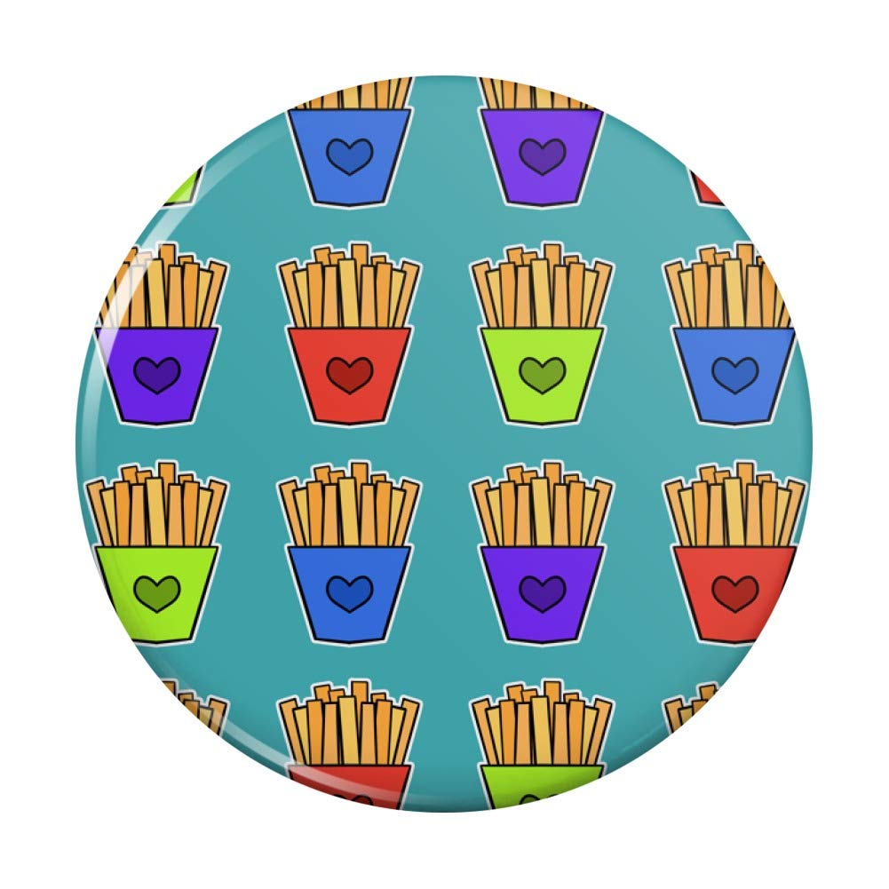 Colorful French Fries Pattern Kitchen Refrigerator Magnet - Fun Decorative Fridge Accessories for Home, Office & Dorm Room Organization