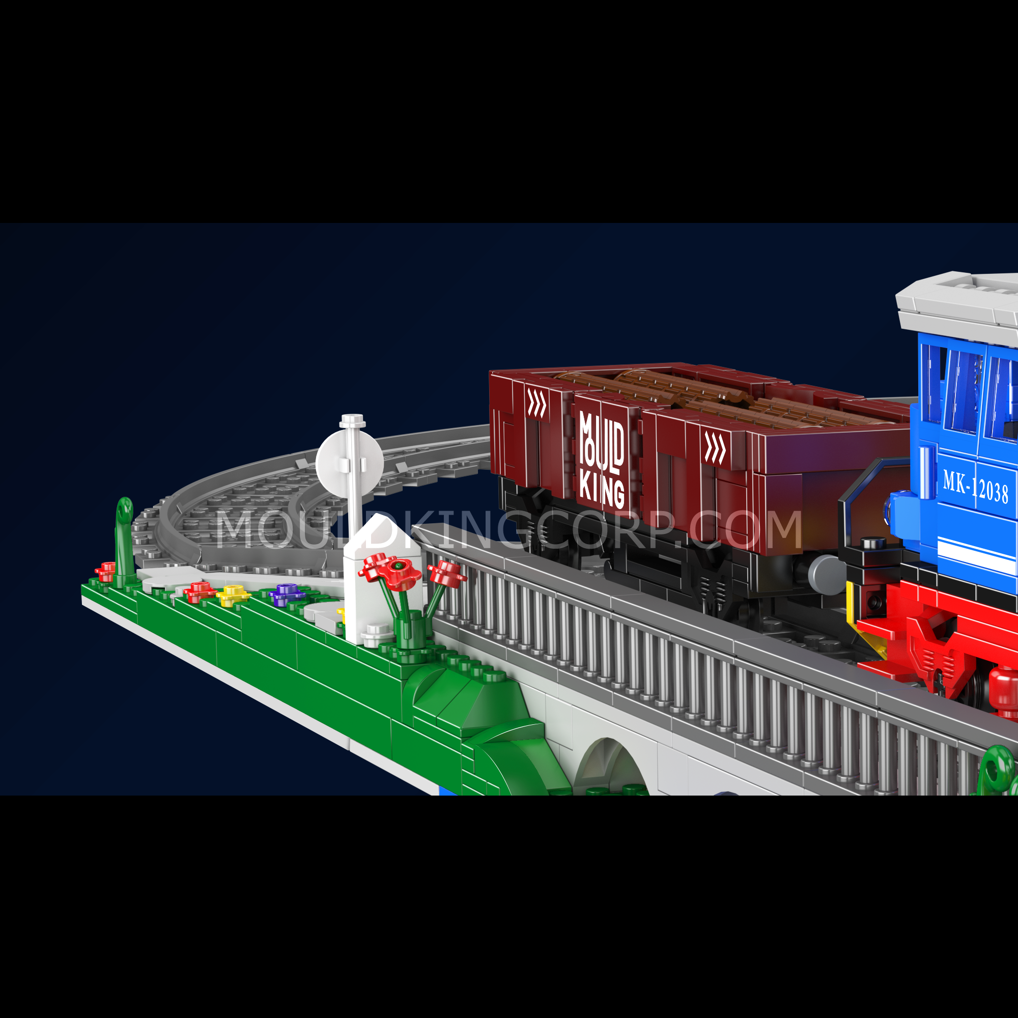 Mould King 12038 ESU KG2300 Diesel Locomotive Building Set - 1,117 PCS Model Train Kit for Adults & Kids | STEM Educational Toy | Perfect for Train Enthusiasts & Collectors | Great for Home Display, Birthday Gifts & DIY Projects