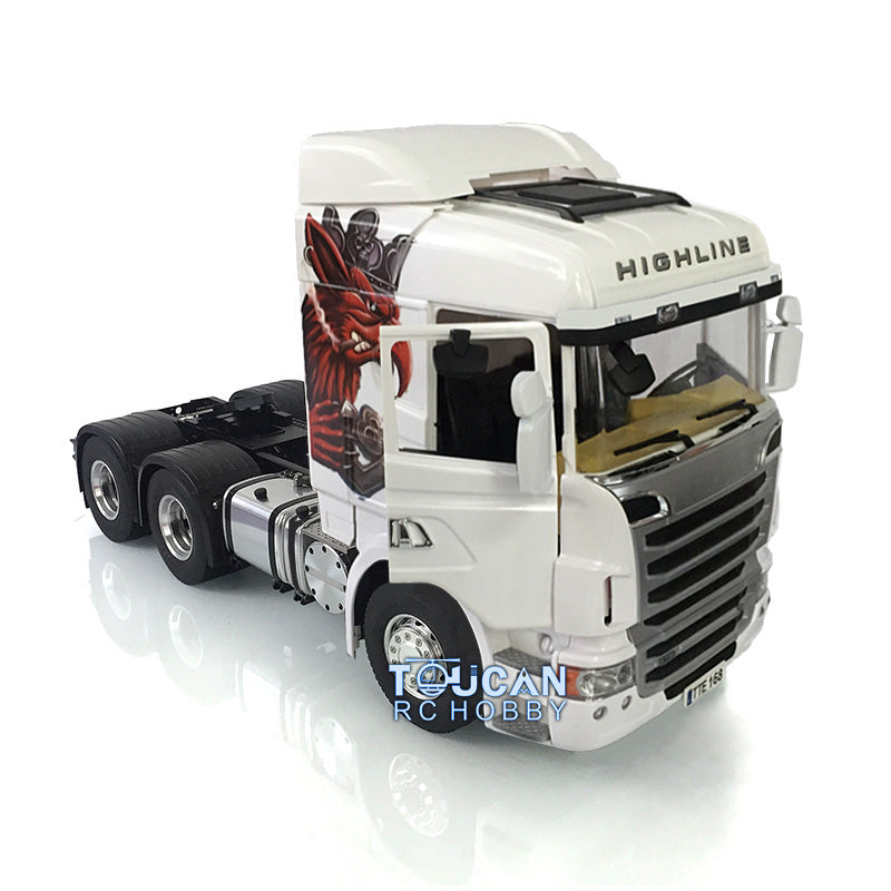 1/14 LESU 6x4 Metal Chassis Cabin R730 RC Truck with 2-Speed Gearbox, 540 Motor, ESC, Servo, LED Lights, Sound System & Radio Control - Perfect for Off-Road Crawling and Scale Truck Racing