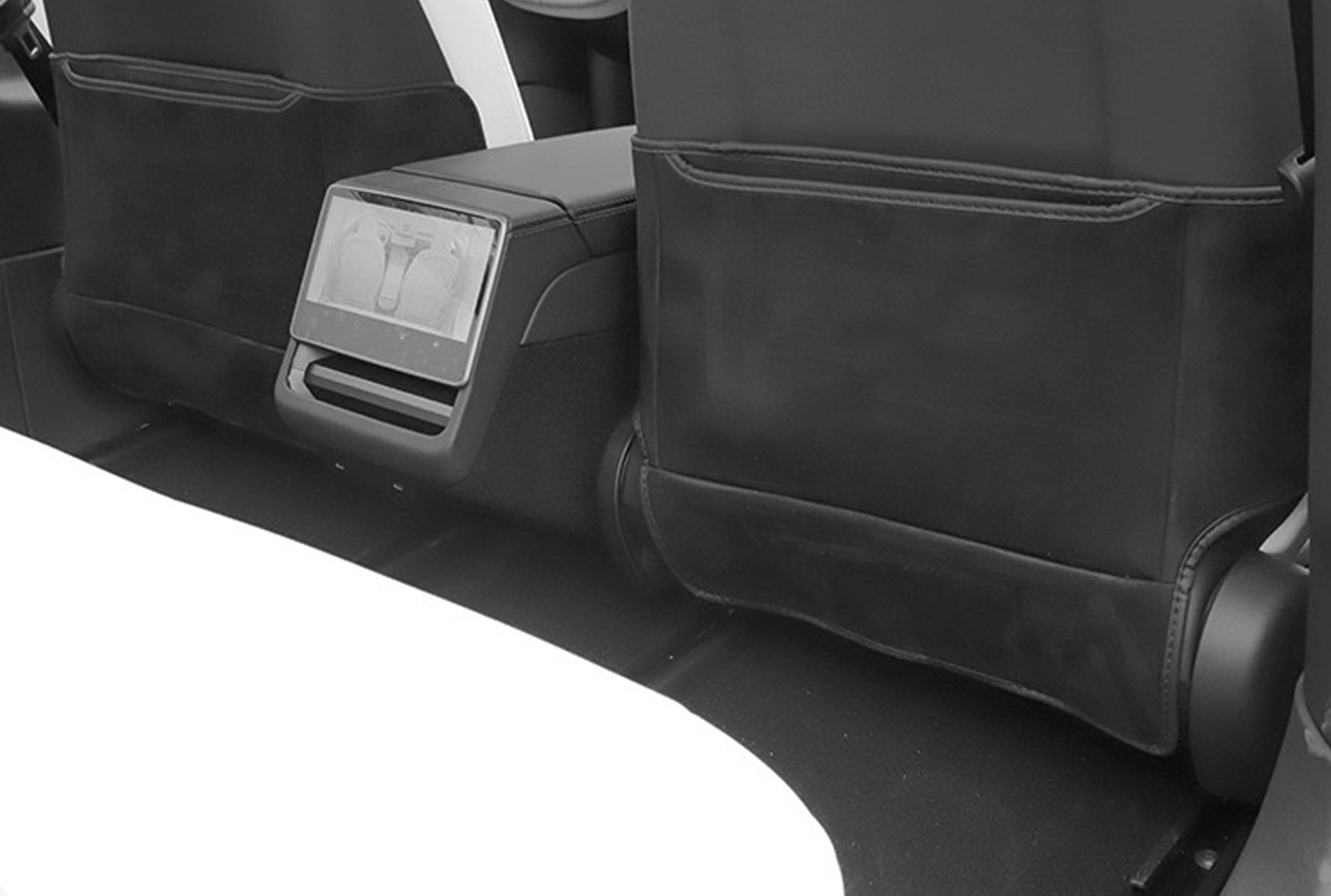 Tesla Model 3/Y & 2024+ Model 3 Highland Seat Back Kick Protectors - Durable Car Seat Protector for Kids & Pets - Perfect for Family Road Trips & Daily Commutes