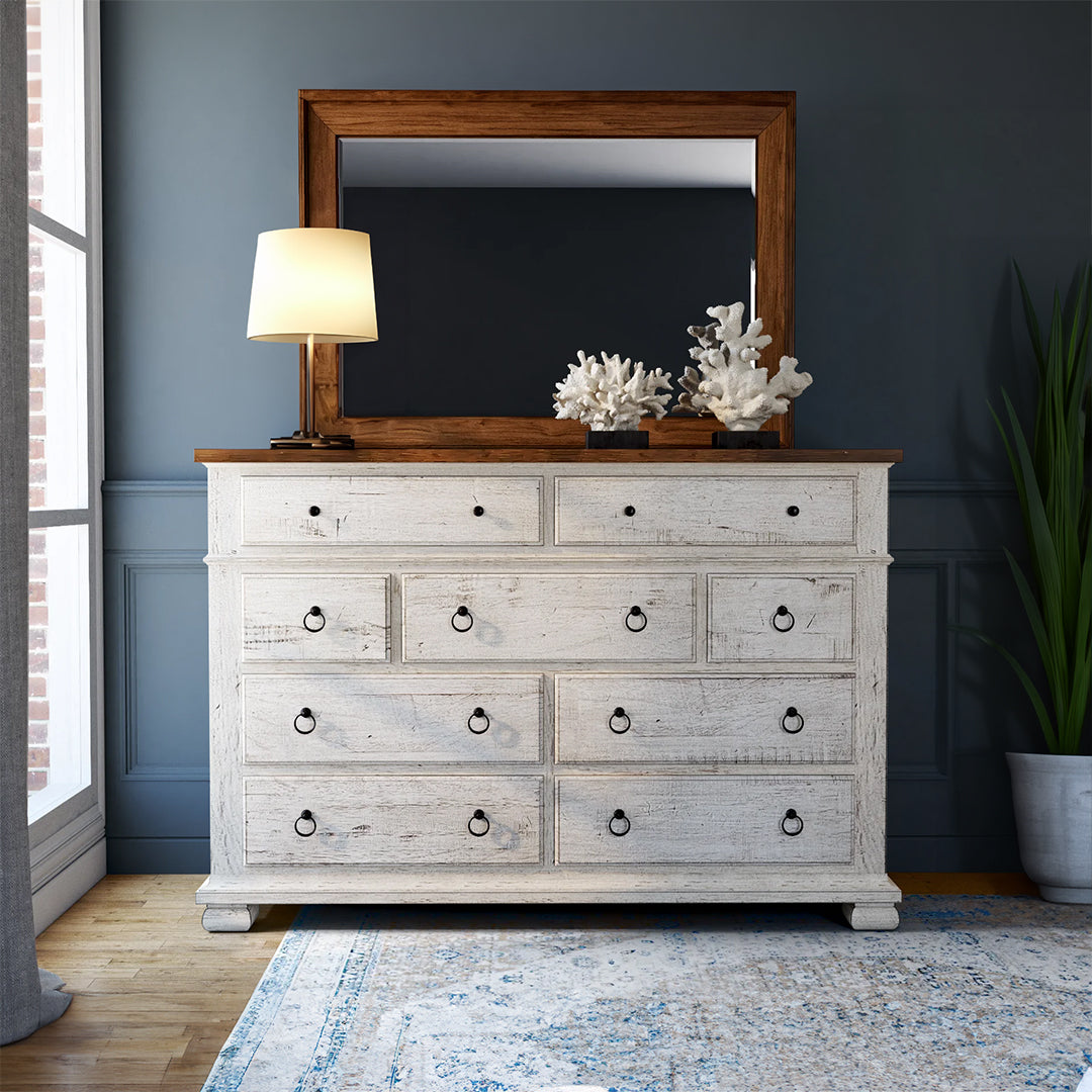 Belmont Dresser - Modern 6-Drawer Chest for Bedroom & Living Room Storage | Solid Wood Furniture for Home Organization & Decor