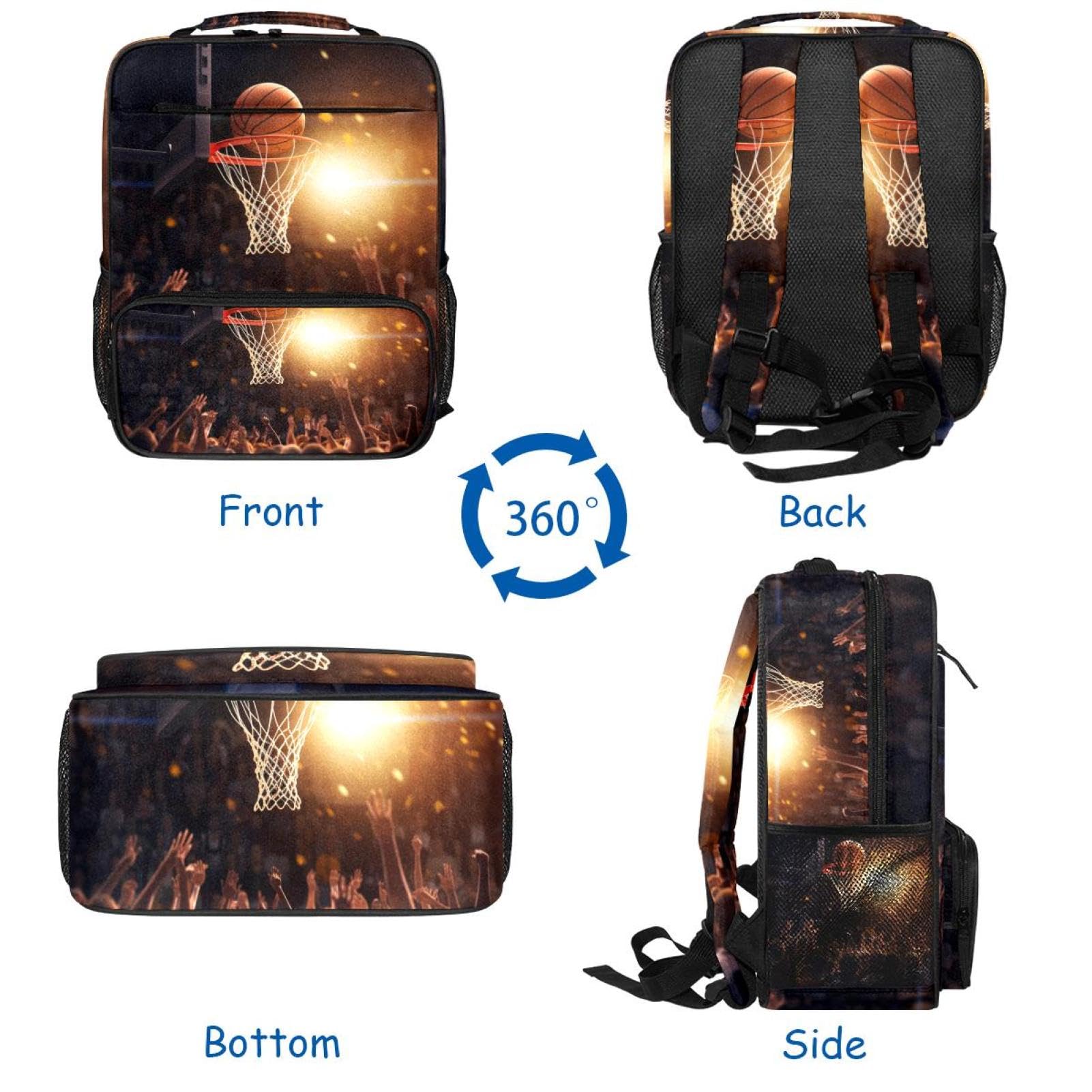 Best Travel Backpack for Women & Men - Durable Basketball Backpack with Hoop - Perfect for Gym, Sports, School & Outdoor Adventures