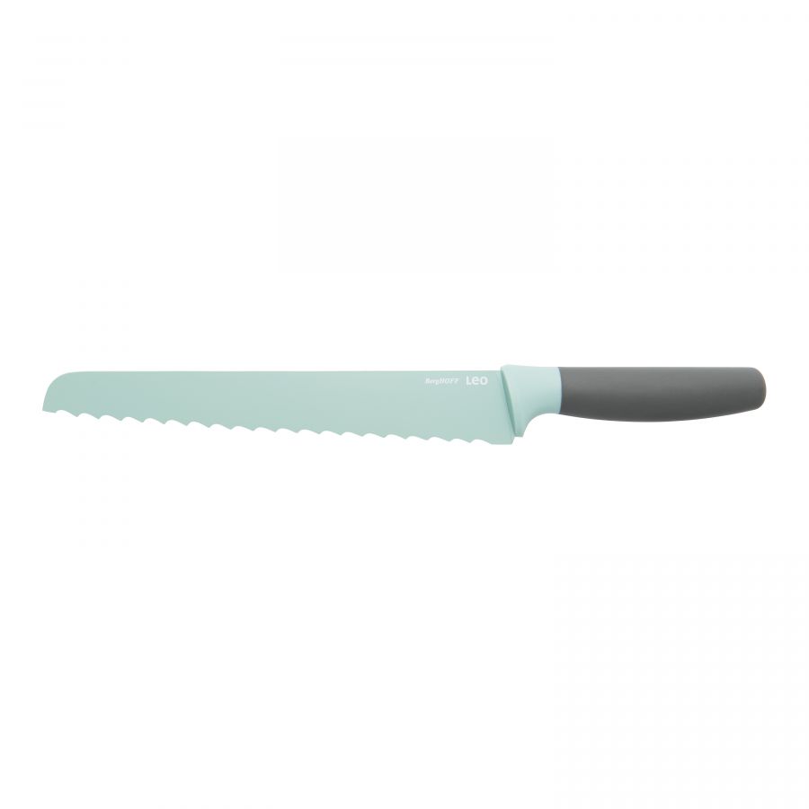 Premium 22cm Mint Green Bread Knife - Sharp Stainless Steel Blade for Slicing Bread, Cakes & Pastries - Perfect for Home Baking & Kitchen Use