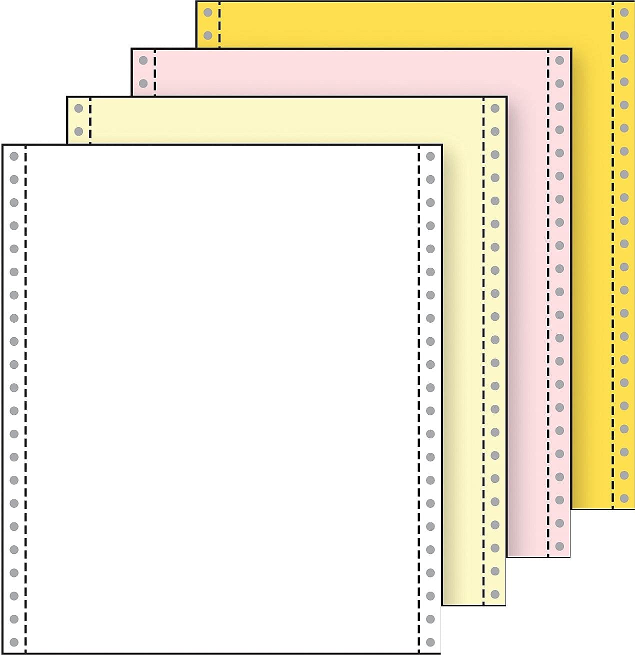 Printworks Professional 4-Part Blank Computer Paper - 9.5