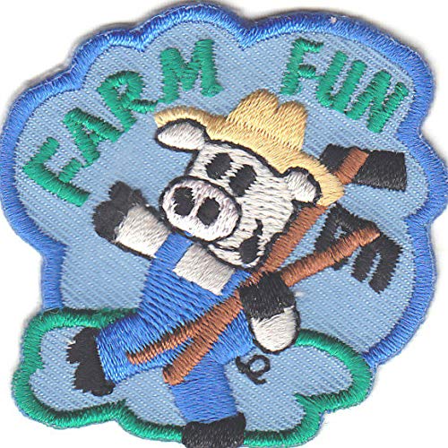 Farm Animal Iron On Patches - Cute Embroidered Appliques for DIY Clothing, Hats & Bags - Perfect for Kids Crafts, Costumes & Denim Jacket Decor