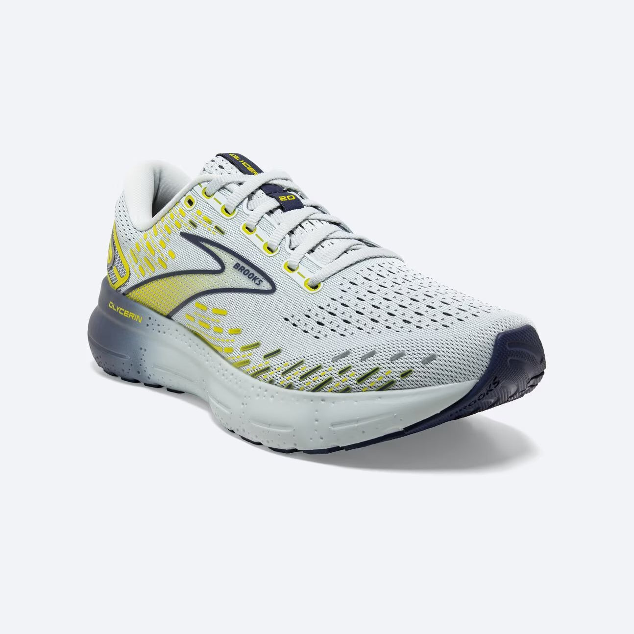 Brooks Men's Glycerin 20 Running Shoes - Lightweight Cushioned Sneakers for Men - Perfect for Marathon Training & Long Distance Running