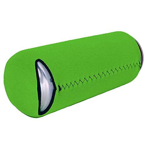 Funny I Peed in the Pool Slim Can Cooler - 2 Pack Bright Green Beer Koozies for Pool Parties, Beach Outings & Summer BBQs