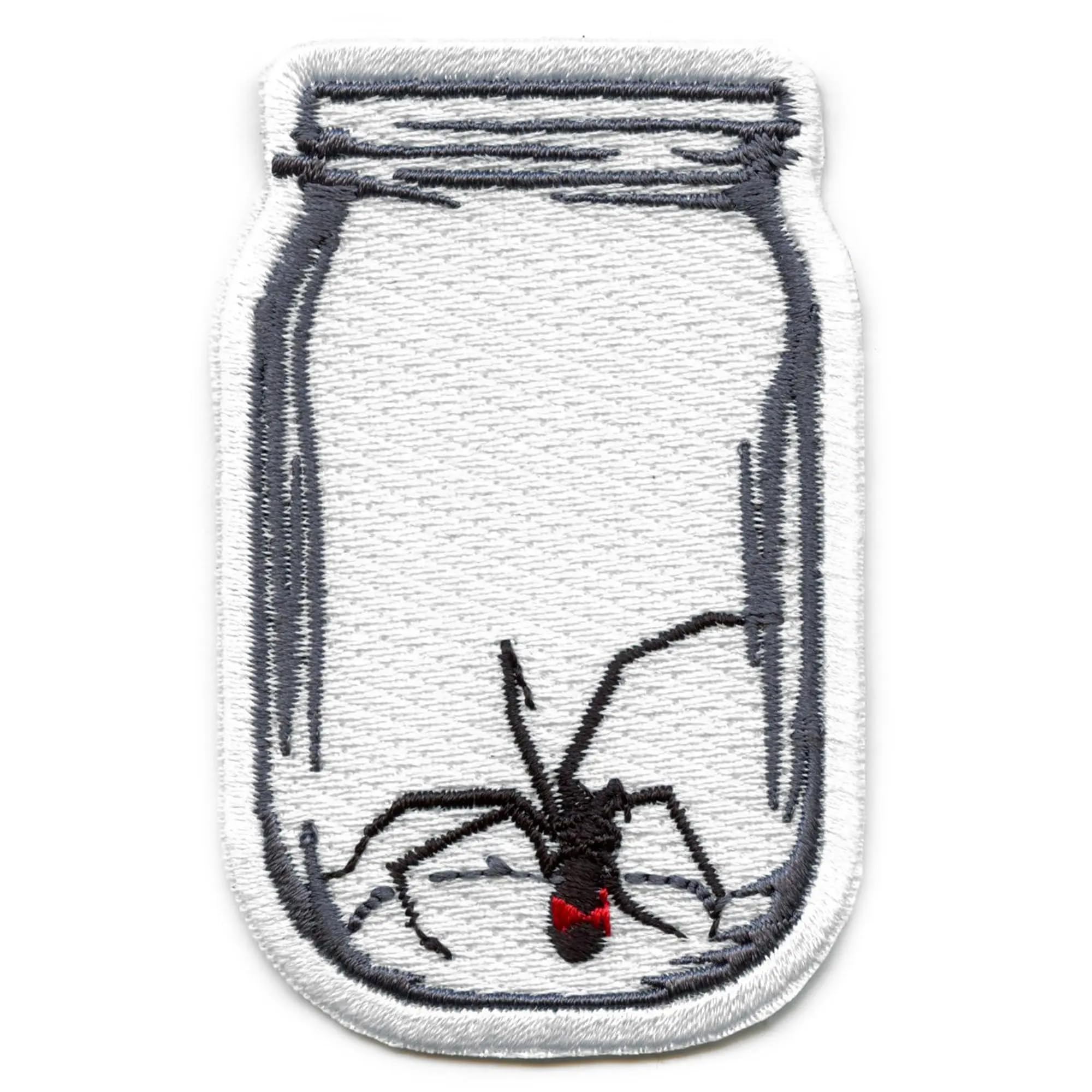 Black Widow Spider Embroidered Iron-On Patch for DIY Crafts, Halloween Costumes & Denim Jackets - Unique TV Monster Design for Cosplay & Accessories