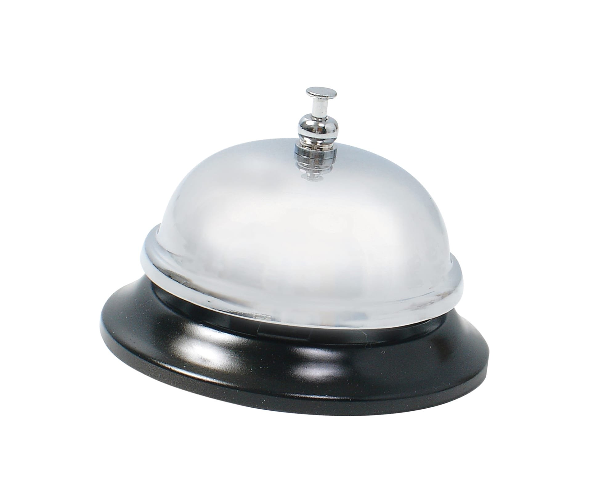 Baumgartens 43060 Chrome Desktop Call Bell - Premium Office Desk Bell for Customer Service, Reception, Restaurants & Hotels