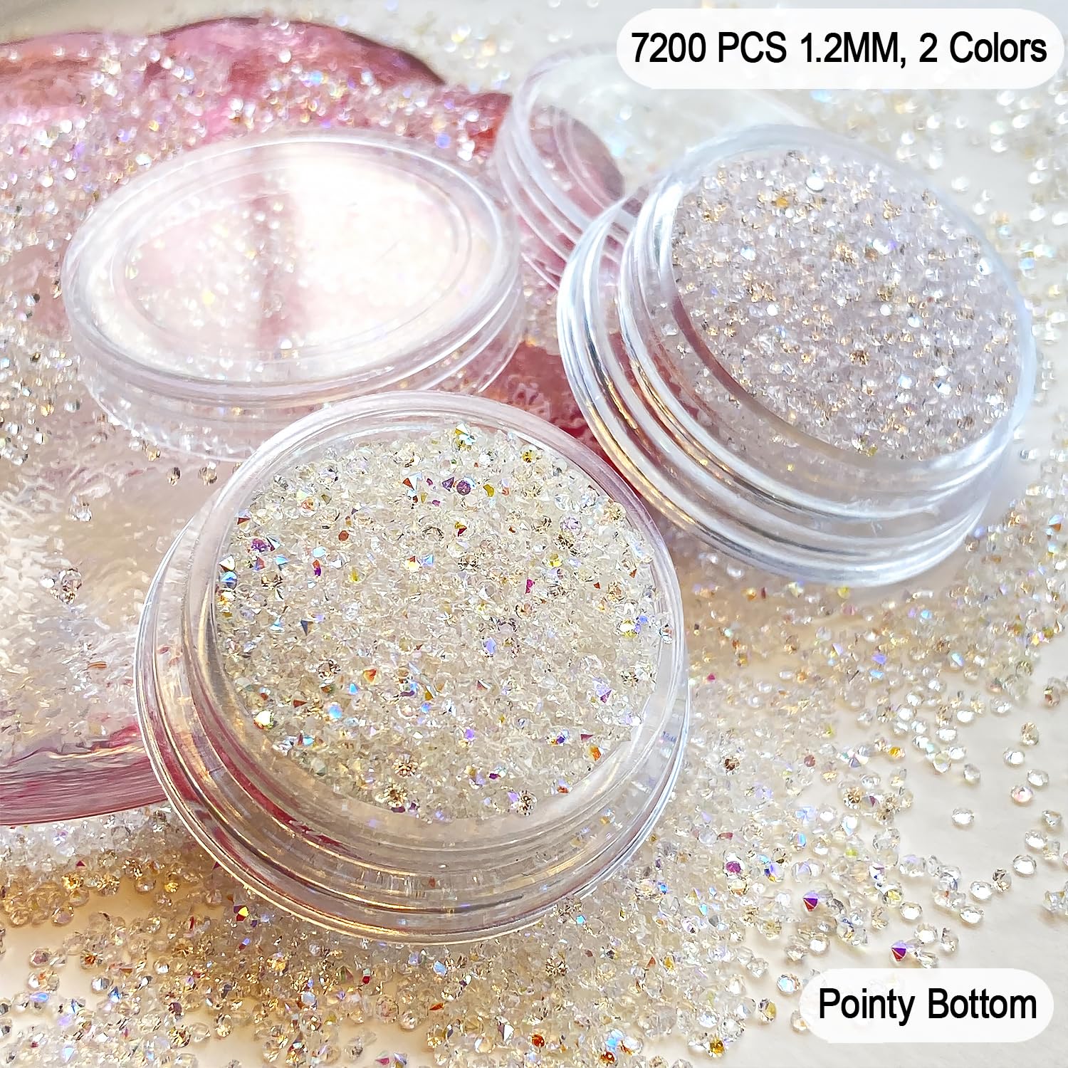 11000 PCS Nail Rhinestones and Pearls Kit - 4 Boxes of 3D Nail Gems, Crystals & Charms for Nail Art with Wax Pencil | Perfect for DIY Manicures, Salon Nail Designs, and Wedding Nail Decorations