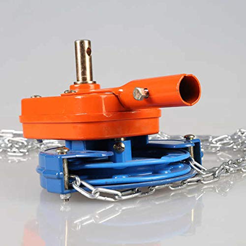 Greenhouse Blackout Tarp Roller & Manual Film Coiler - Chain Crank Winch for Roof Ventilation | Durable Greenhouse Top Film Roll Up System for Plant Shade Control & Temperature Regulation