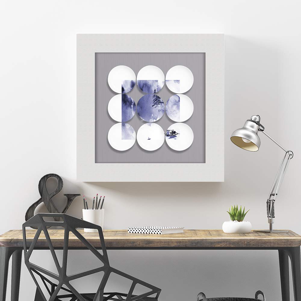 Wall26 12x12英寸现代抽象艺术画布装饰画 - 卧室客厅墙面装饰，提升家居氛围的精选挂画