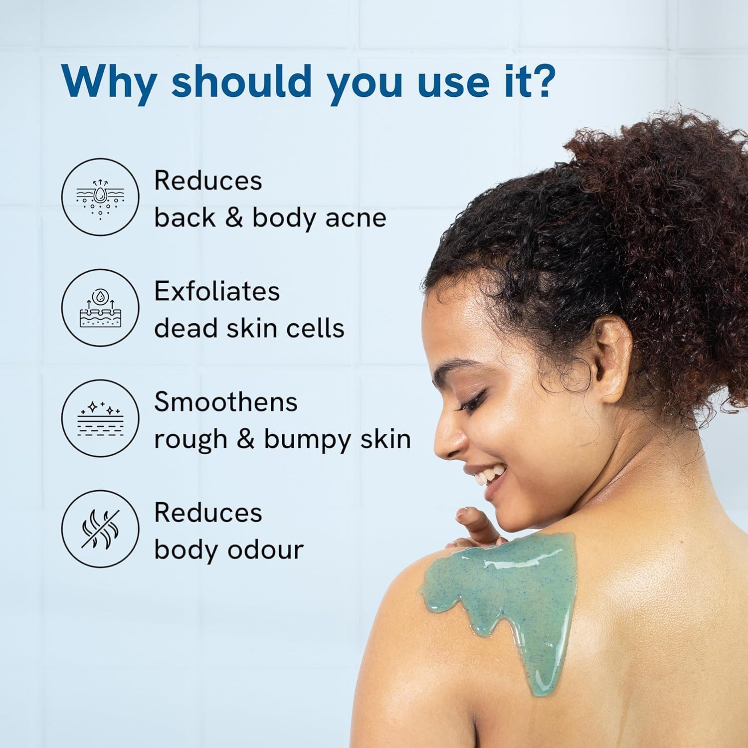 Be Bodywise 1% Salicylic Acid Body Wash 750ml (Pack of 2) - Acne-Fighting Shower Gel for Clear Skin | Paraben & SLS Free | Helps Prevent Body Acne & Exfoliates Dead Skin Cells | Perfect for Daily Use in Gym, Post-Workout & Sensitive Skin Care Routine
