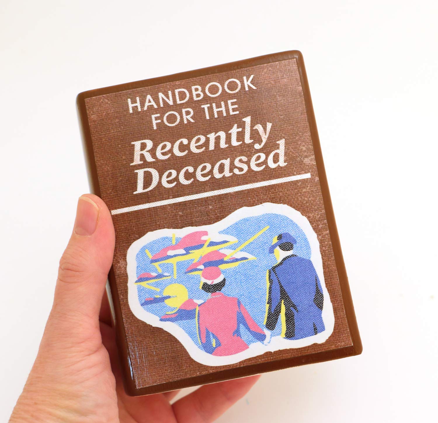 Handbook for the Recently Deceased - Unique Pencil Holder & Book Vase - Gothic Home Office Decor & Gift Idea for Halloween, Dark Academia Lovers