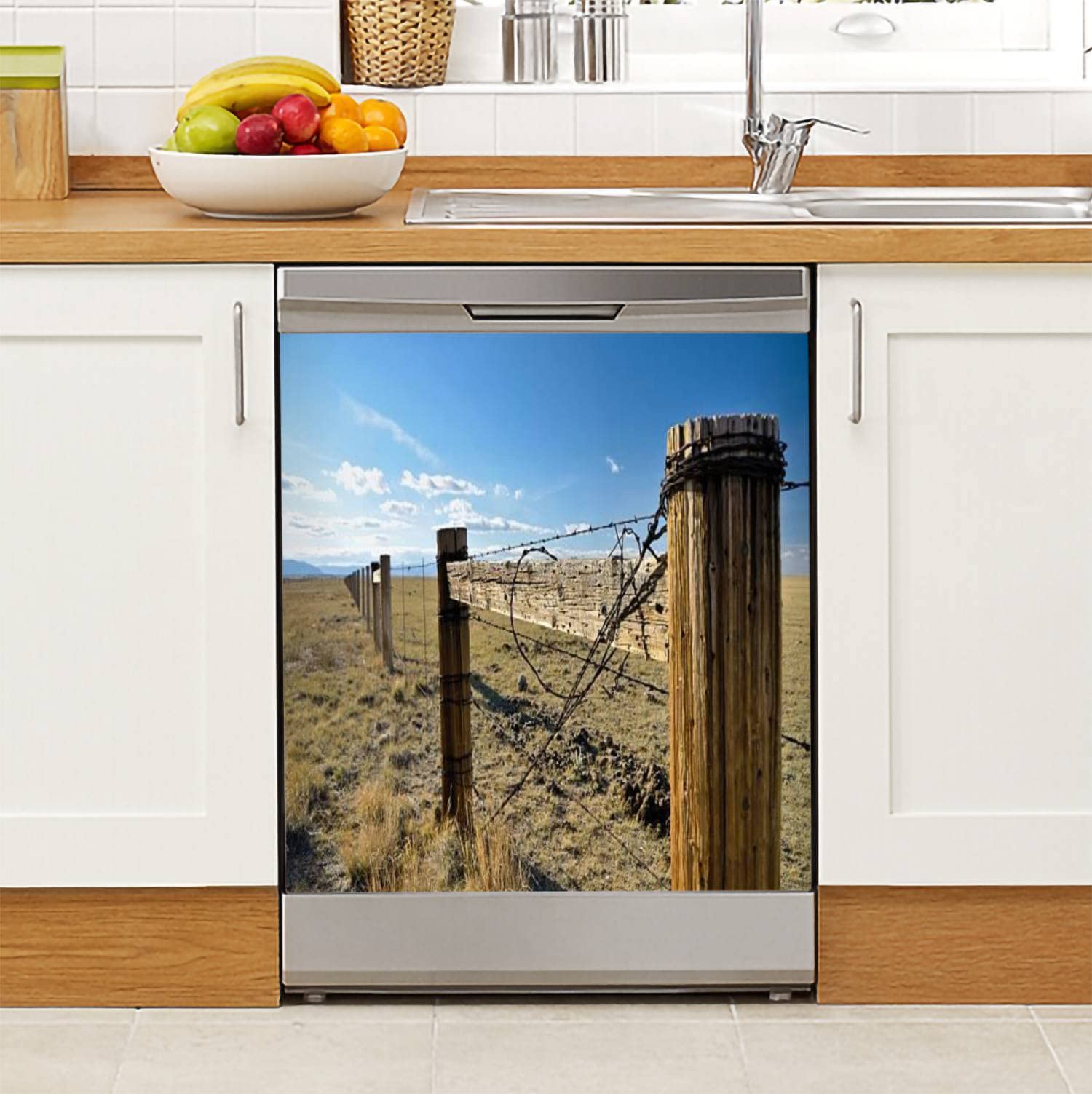 Wyoming Ranch Magnetic Dishwasher Sticker - 23x26in Refrigerator Magnet for Kitchen, Fridge, Metal Door & Garage Decor | Perfect for Home, Office & Ranch Style Appliances