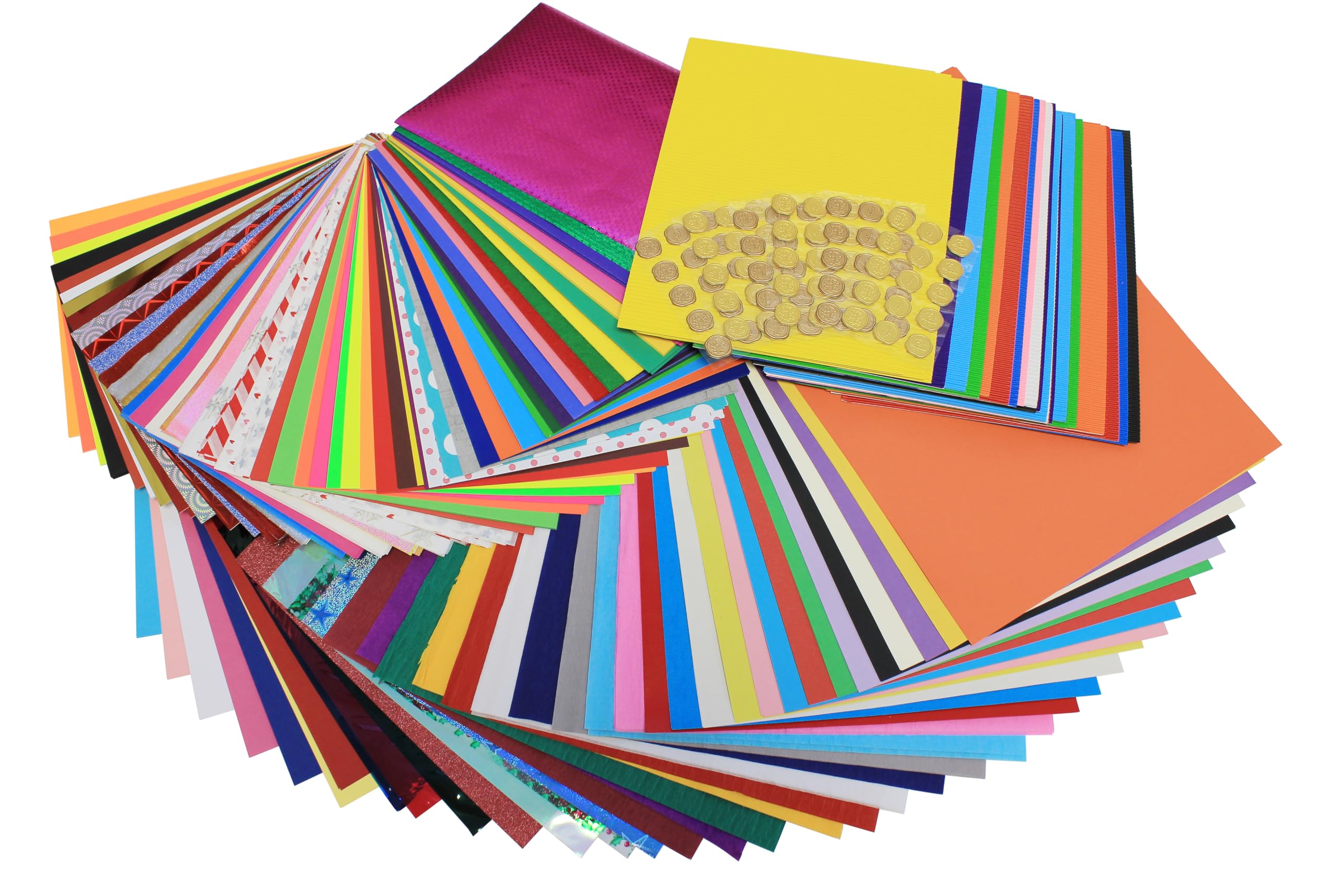 Bright Ideas Big Value Bumper Box - 530+ Sheets Premium Stationery Paper & Cardstock for Arts & Crafts, A4 & A3 Size - Perfect for School Projects, Home Crafting, Kids Scrapbooking, DIY Invitations & Office Supplies