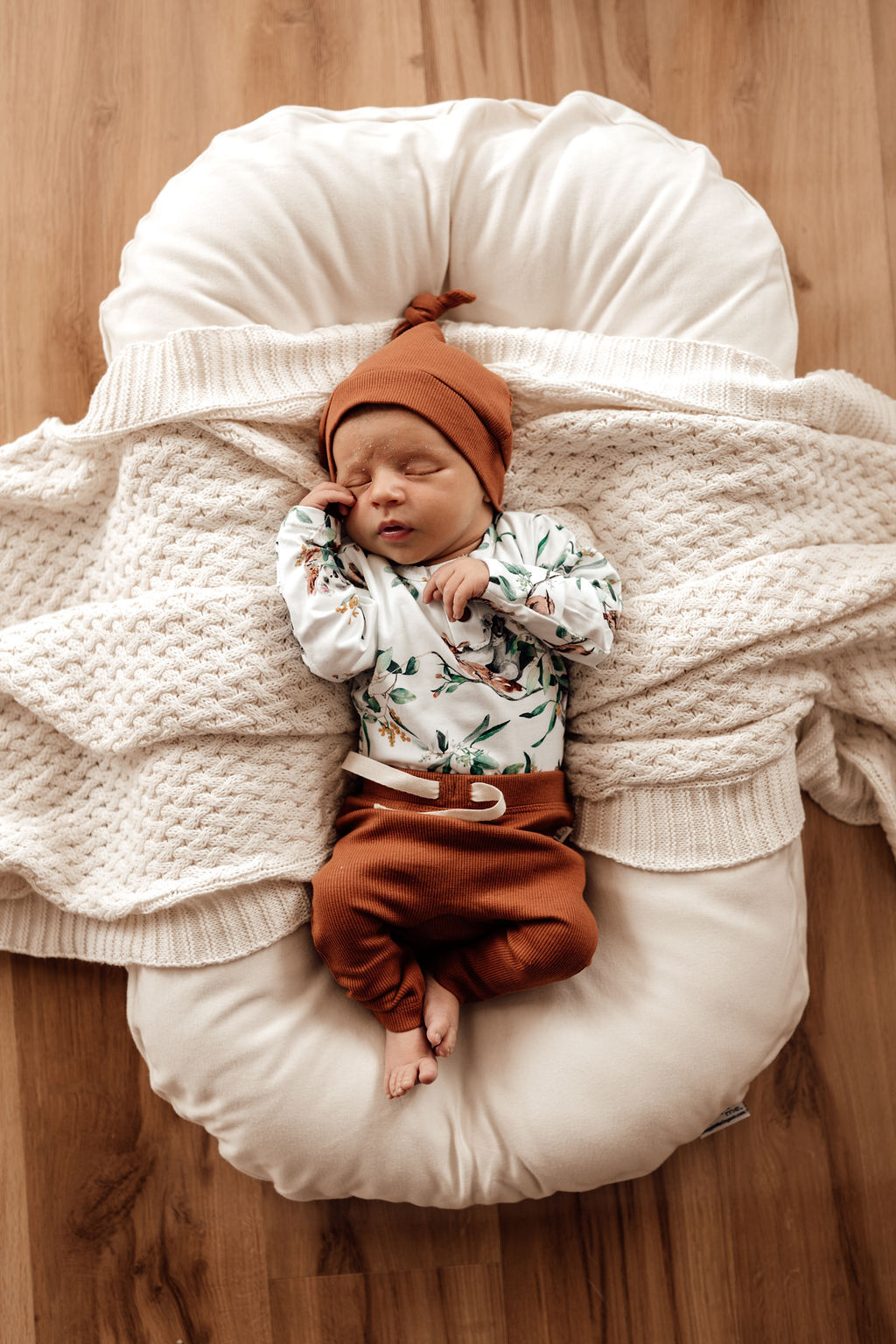 Snuggle Hunny Ribbed Organic Cotton Baby Pants - Size 0 (6-12 Months) for Boys & Girls - Soft & Comfortable for Playtime, Sleep & Everyday Wear