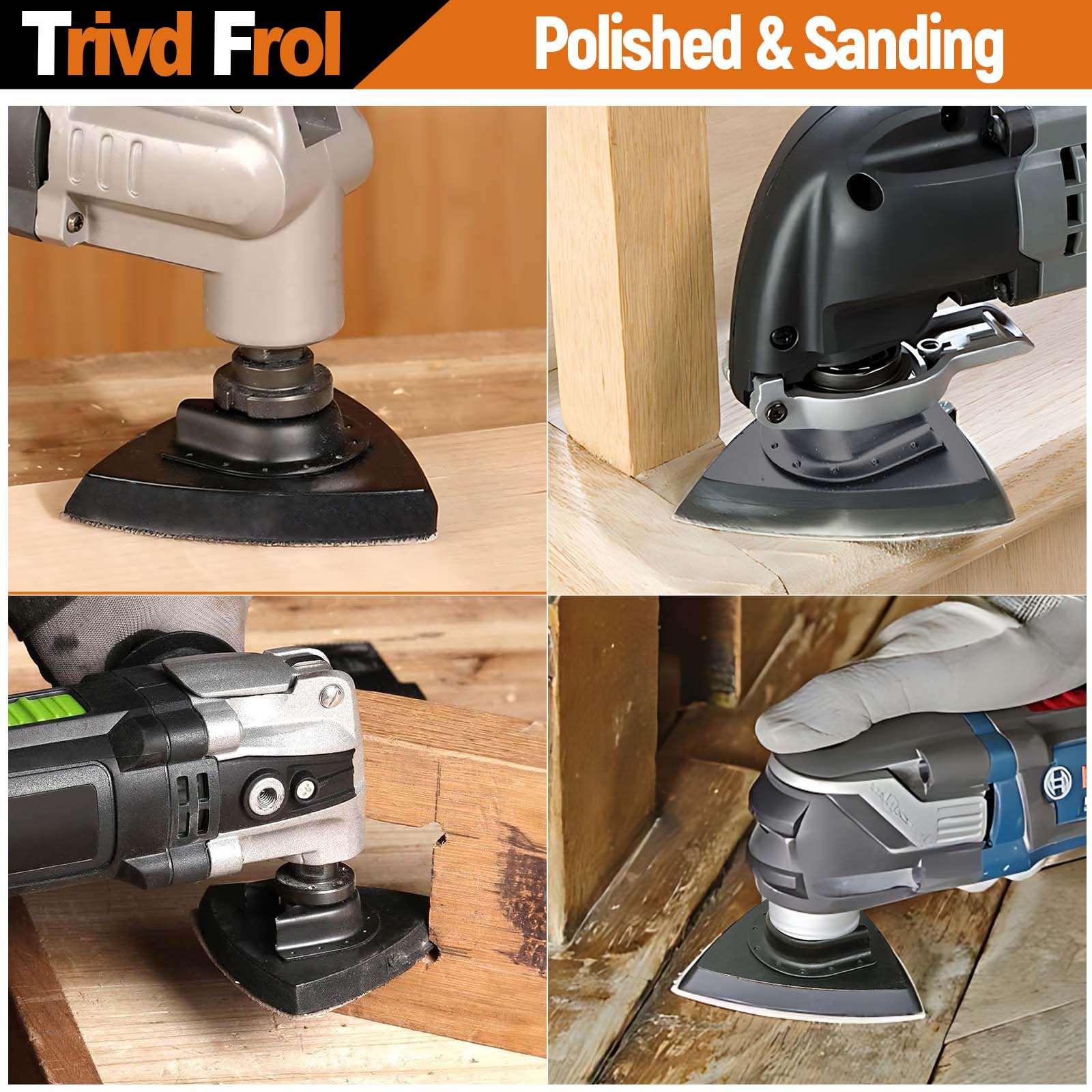 121-Piece Titanium Oscillating Saw Blades Kit - Multi-Tool Blades for Wood, Metal & Plastic Cutting - Compatible with Bosch, DeWalt, Ryobi, Milwaukee - Includes Sandpaper Attachments for Smooth Finishing - Perfect for DIY Projects, Home Renovations & Professional Construction Work
