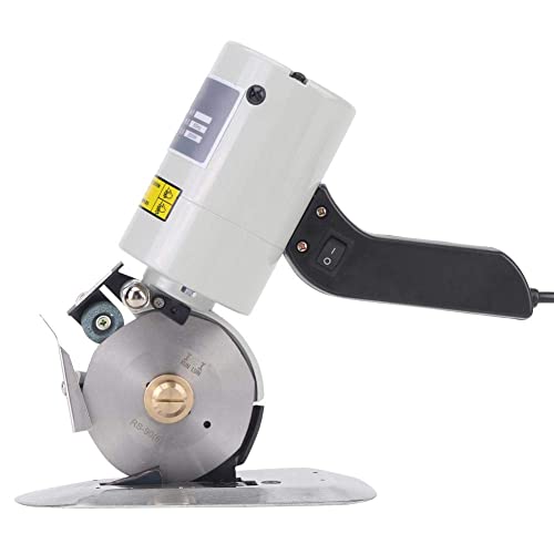 Electric Fabric Cutter - 90mm Alloy Steel Blade with Automatic Sharpening | Professional Cloth Cutting Machine & Scissors Tool [US Plug] | Perfect for Quilting, Sewing & DIY Craft Projects