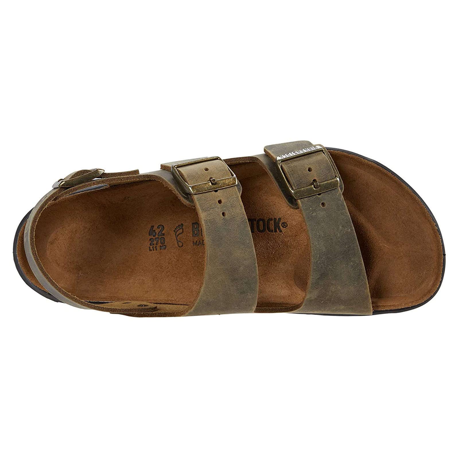 Birkenstock Men's Milano Slingback Sandals - Comfortable Cork Footbed, Adjustable Straps - Perfect for Casual Wear, Beach & Outdoor Activities