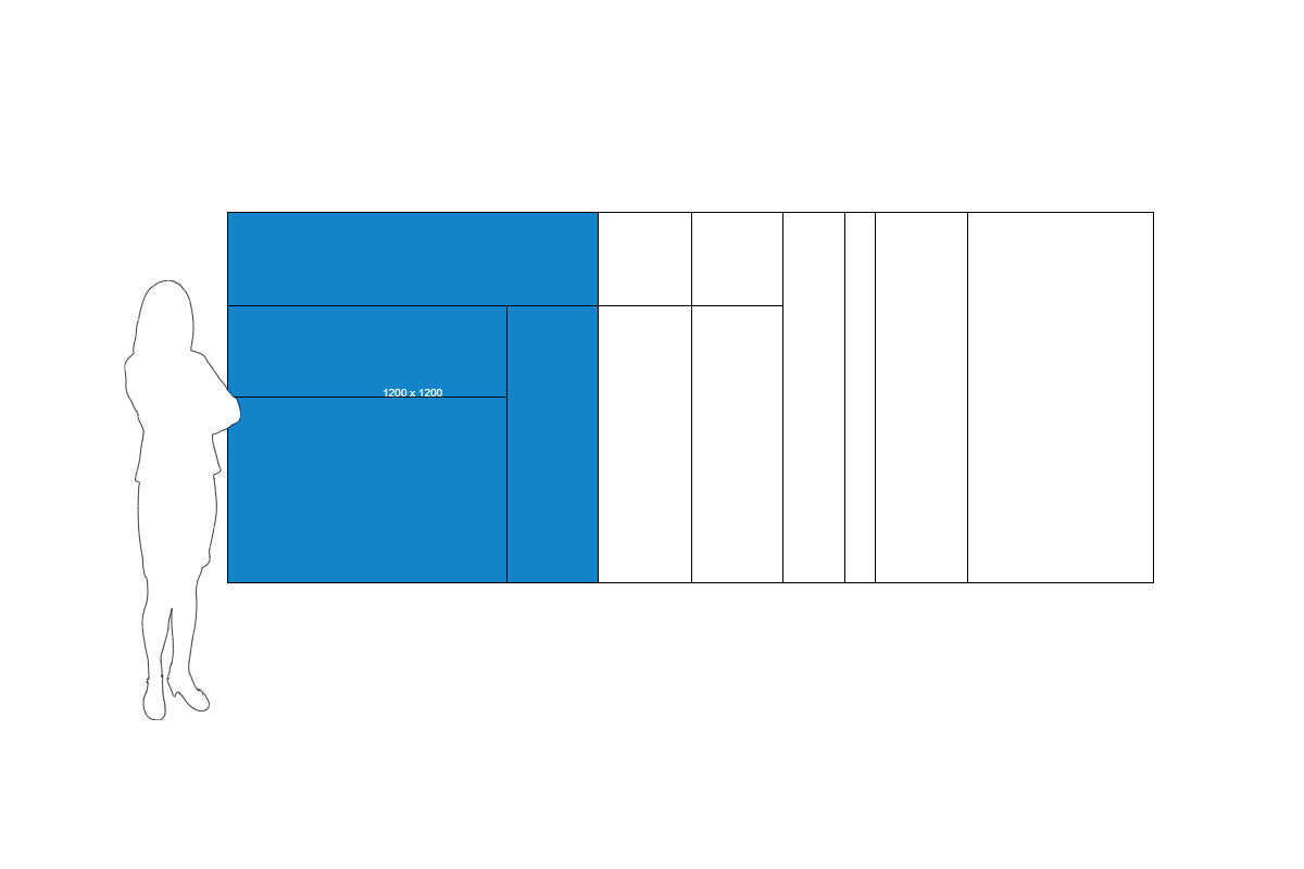 Vision Slim Magnetic Whiteboard 48
