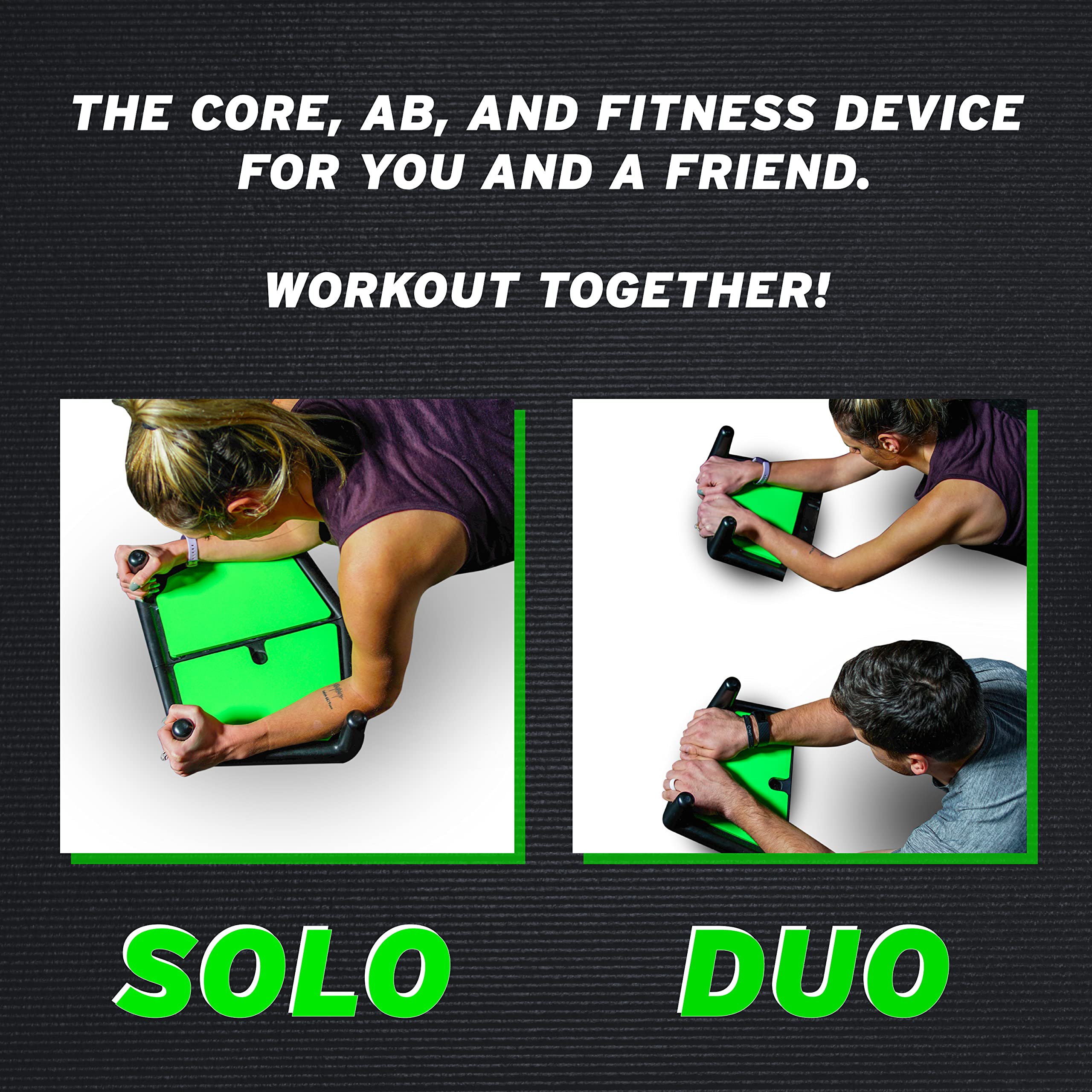 HIIT Split Core Full Body Workout Ab Roller Wheel - Home Gym Equipment for Abs & Core Strength | Perfect for Home Workouts, Office Exercises & Fitness Routines