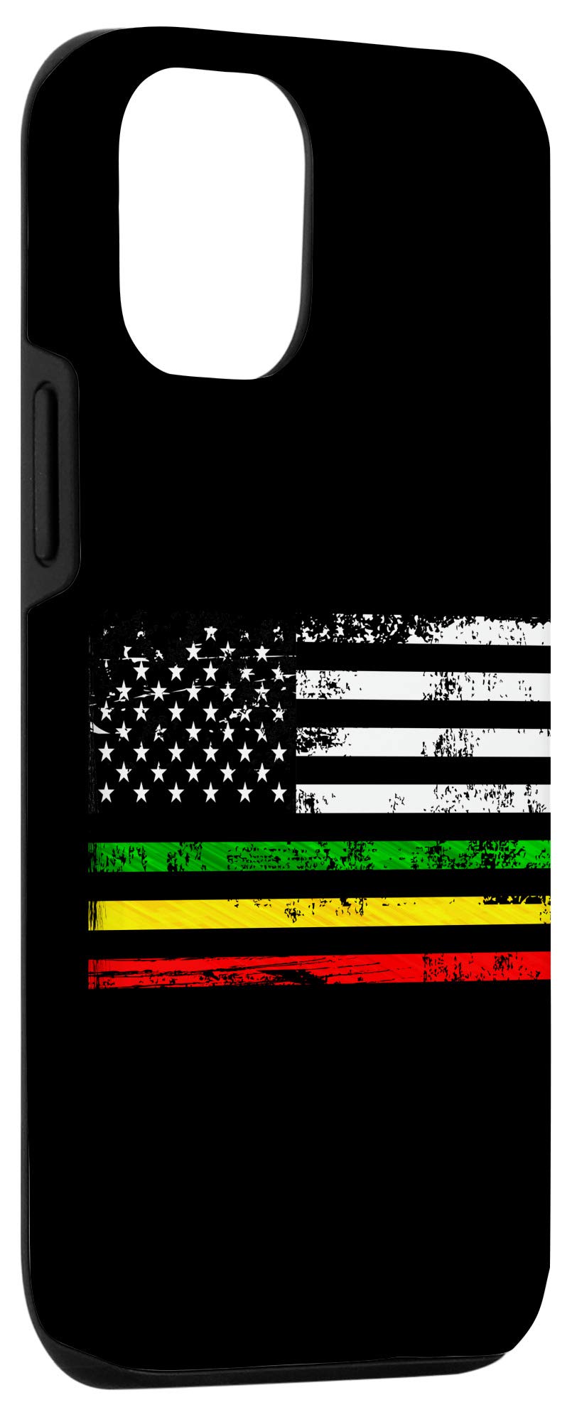 iPhone 12/12 Pro Case - African American Flag Design | Rasta Reggae Protective Cover | Perfect Gift for Africa Lovers | Durable Phone Case for Daily Use & Travel