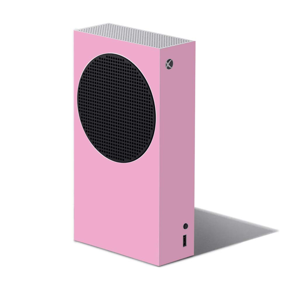 MightySkins Vinyl Decal Wrap Cover for Xbox Series S - Solid Pink | Protective & Durable Skin | Easy to Apply & Remove | Made in USA | Perfect for Gaming Setups & Personalization