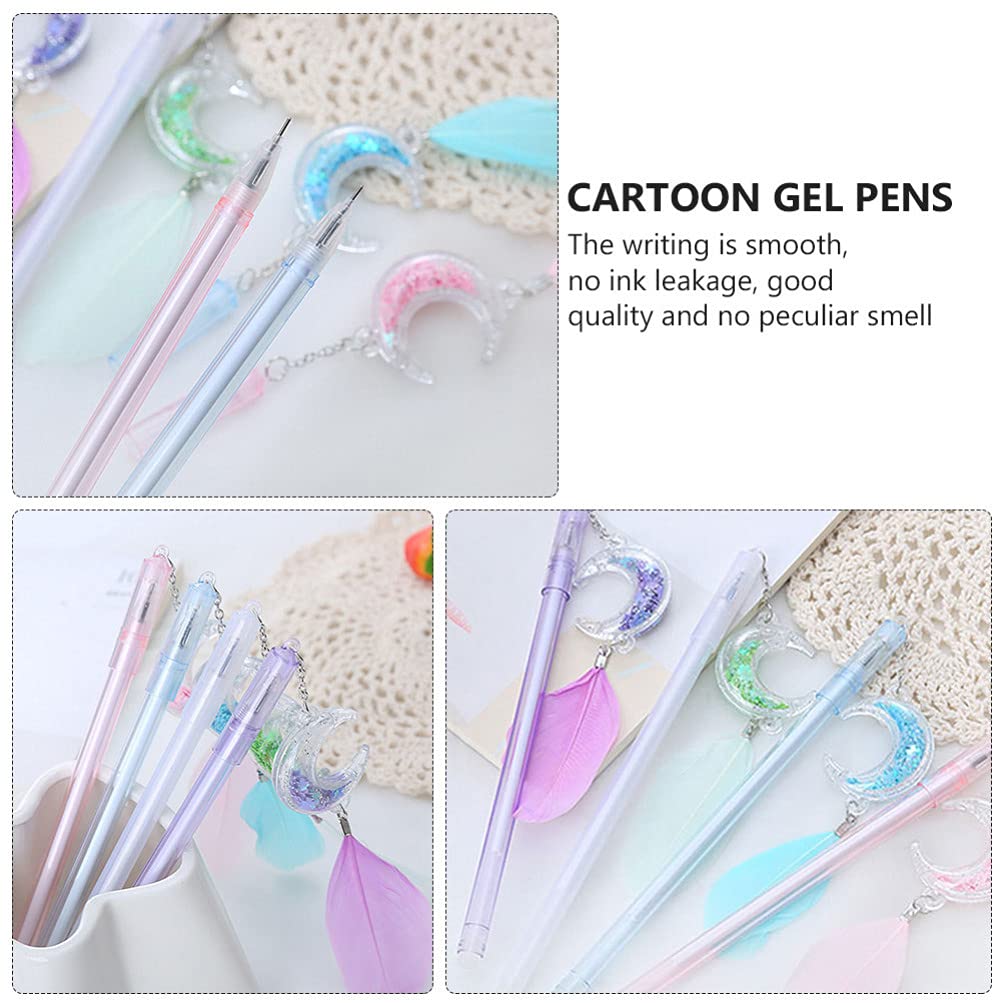 Cabilock 20-Pack Moon Pendant Gel Pens - Smooth Writing Gel Ink Pens for Students, Office & School Supplies - Perfect for Journaling, Note Taking & Gift Giving