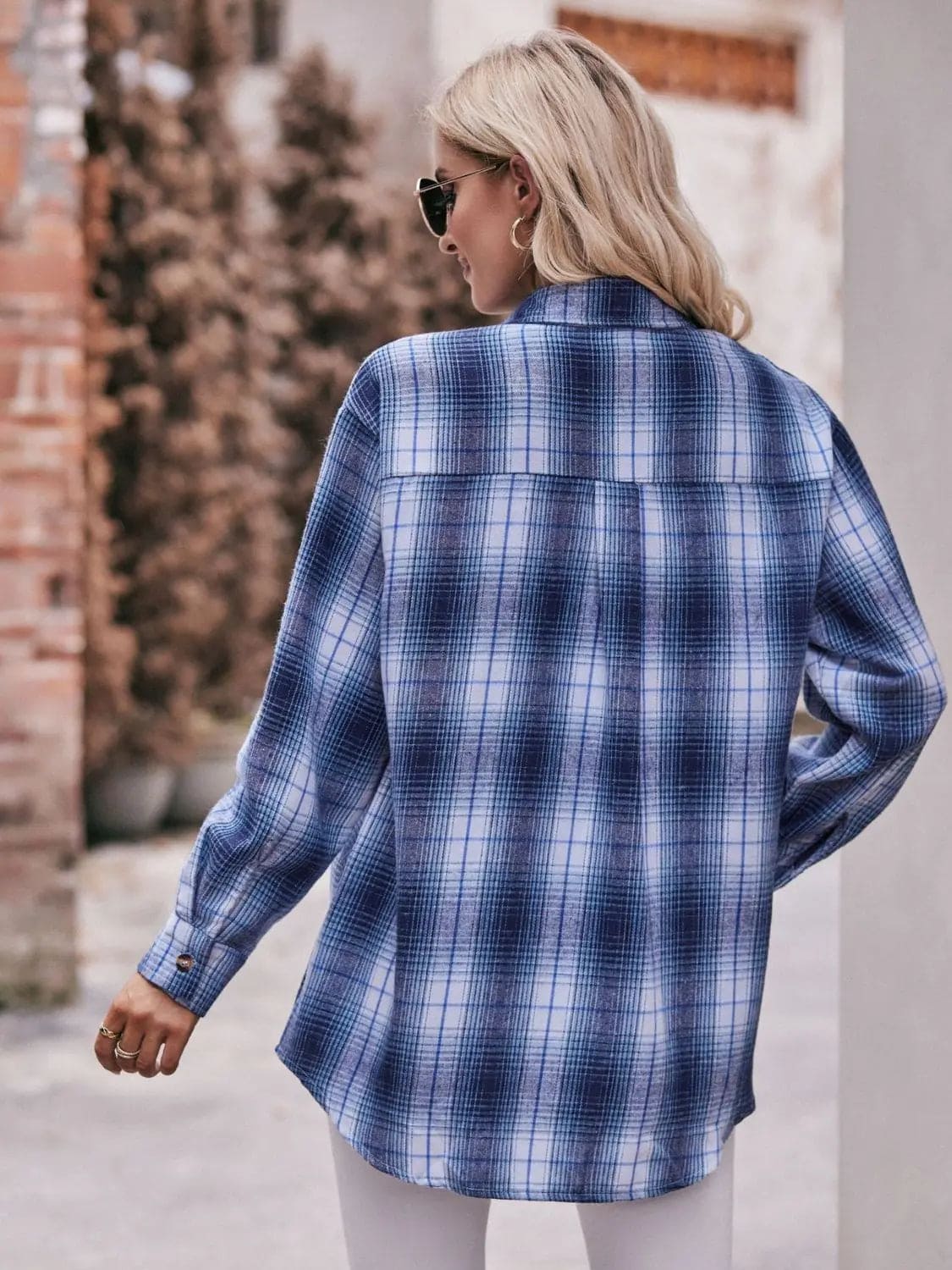 Stylish Plaid Dropped Shoulder Longline Shirt for Men & Women | Casual Oversized Flannel Shirt | Perfect for Fall Layering, Streetwear Outfits and Cozy Loungewear