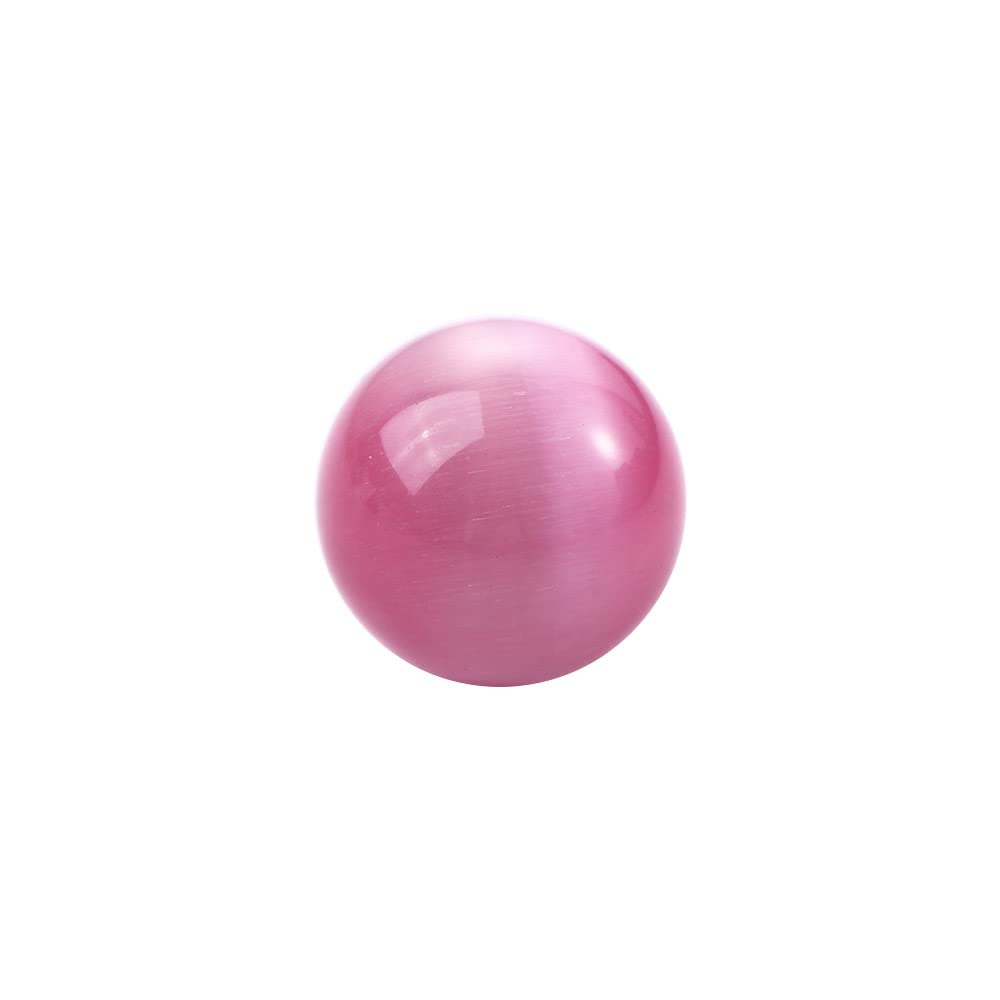 20MM Colorful Glass Marbles - Cat Eye Crystal Round Balls for Fish Tank Decor, Vase Fillers, Creative Glass Ball Toys (Pink) - Perfect for Home Decor, DIY Crafts, and Sensory Play