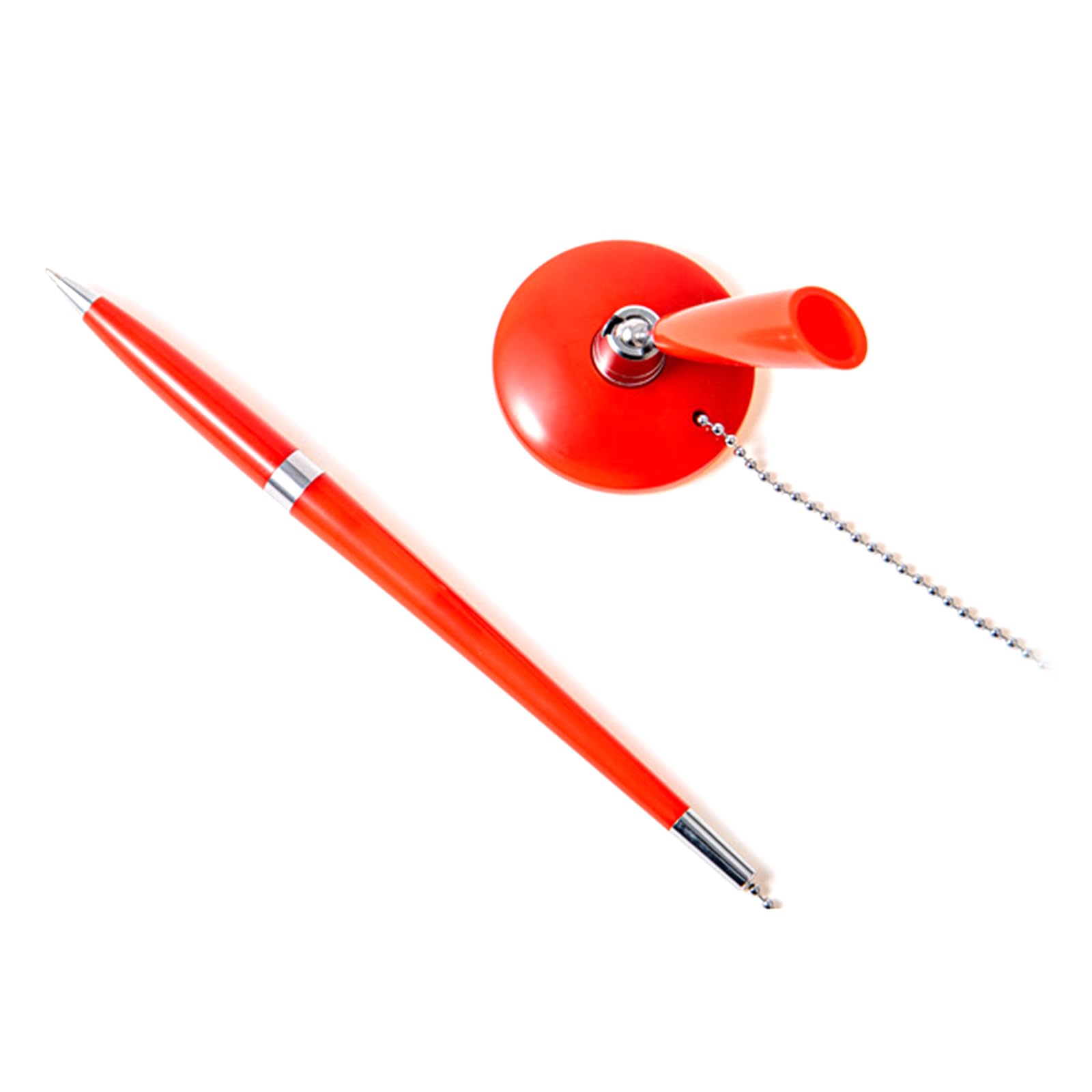 Premium Adhesive Desk Pen with Chain - High-Quality Ballpoint Pen for Signing Documents at Front Desk, Reception, Office & Bank Supplies - Perfect for Secure Document Signing in High-Traffic Areas