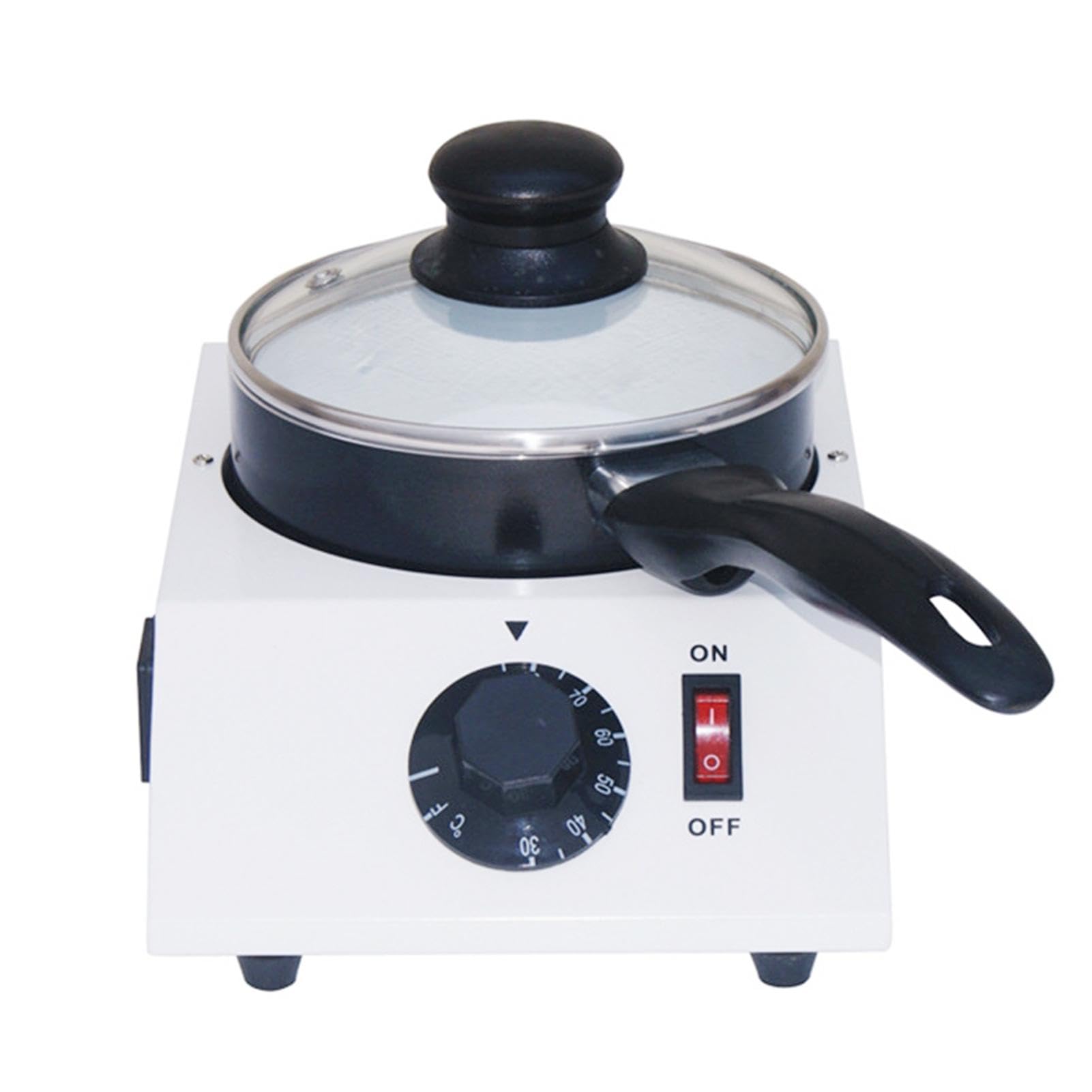 110V Electric Chocolate Melting Pot - Commercial Chocolate Tempering Machine for Melting Chocolate, Butter, Cheese, Cream & Candy - Removable Ceramic Pot for Easy Cleaning - Perfect for Bakeries, Candy Shops & Home Dessert Making