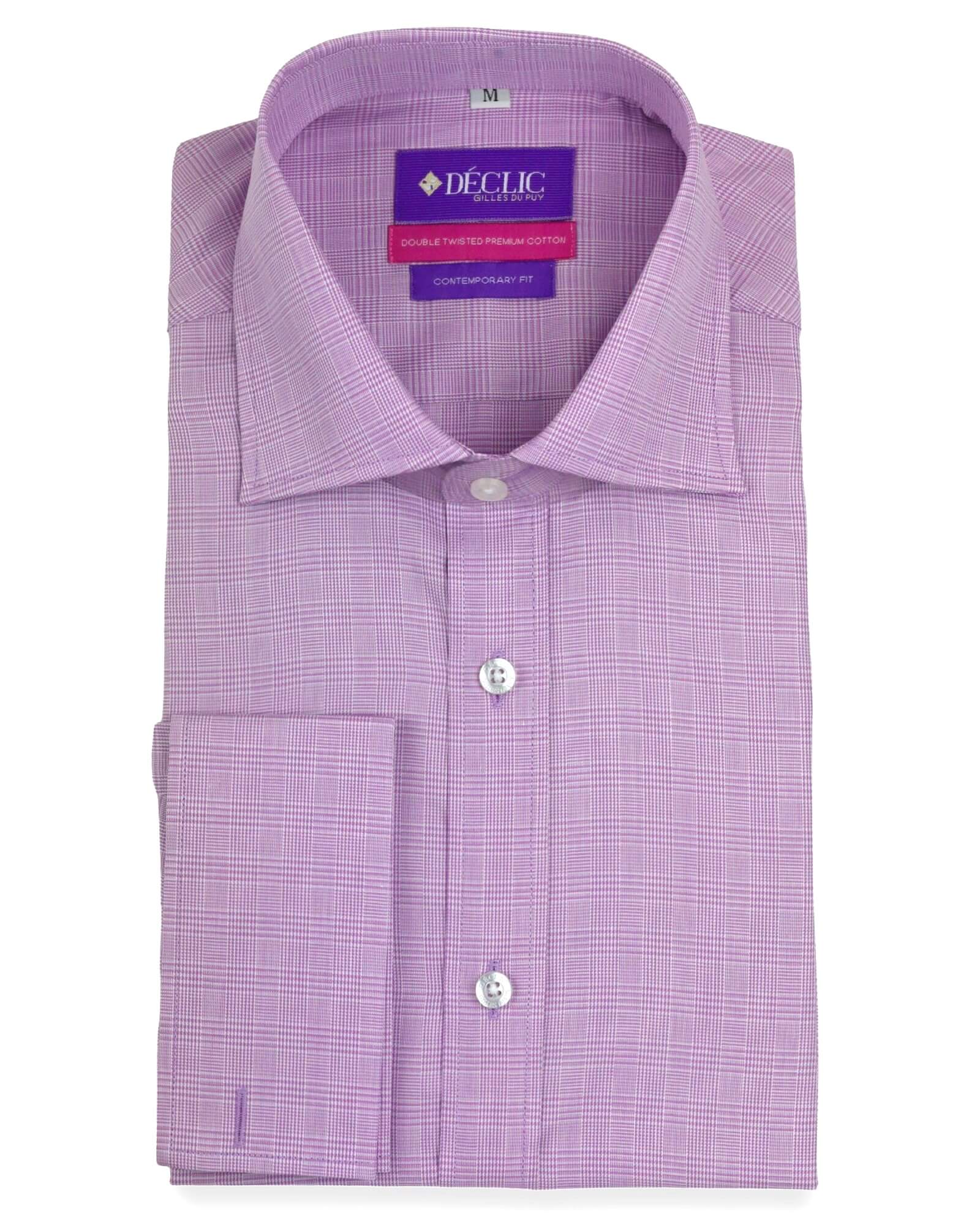 DÉCLIC Tilbury Check Shirt for Women - Stylish Mauve Plaid Button Down Shirt | Casual Office Wear, Weekend Outfits & Layering Essential