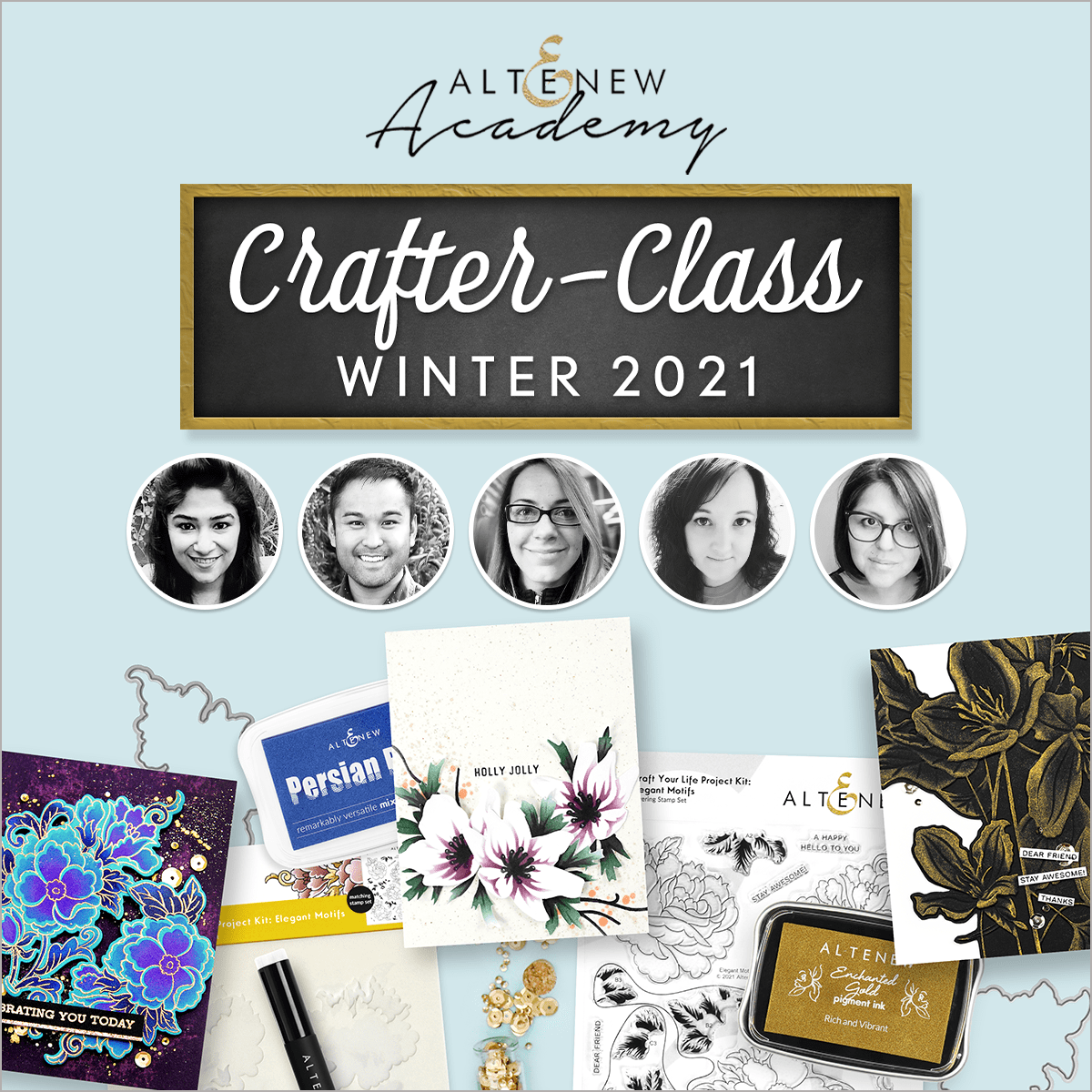 Crafter Class Winter 2021 Class Pass - Online Crafting Courses for DIY Enthusiasts | Perfect for Holiday Gift Making & Winter Hobbies