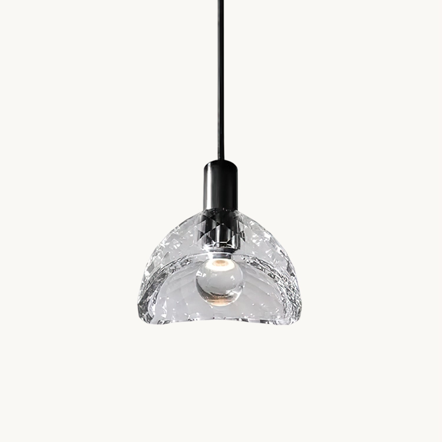 Nordic Crystal Pendant Light - Modern Glass Chandelier for Dining Room, Bedroom & Living Room Decor | Elegant Ceiling Lighting Fixture for Home & Office