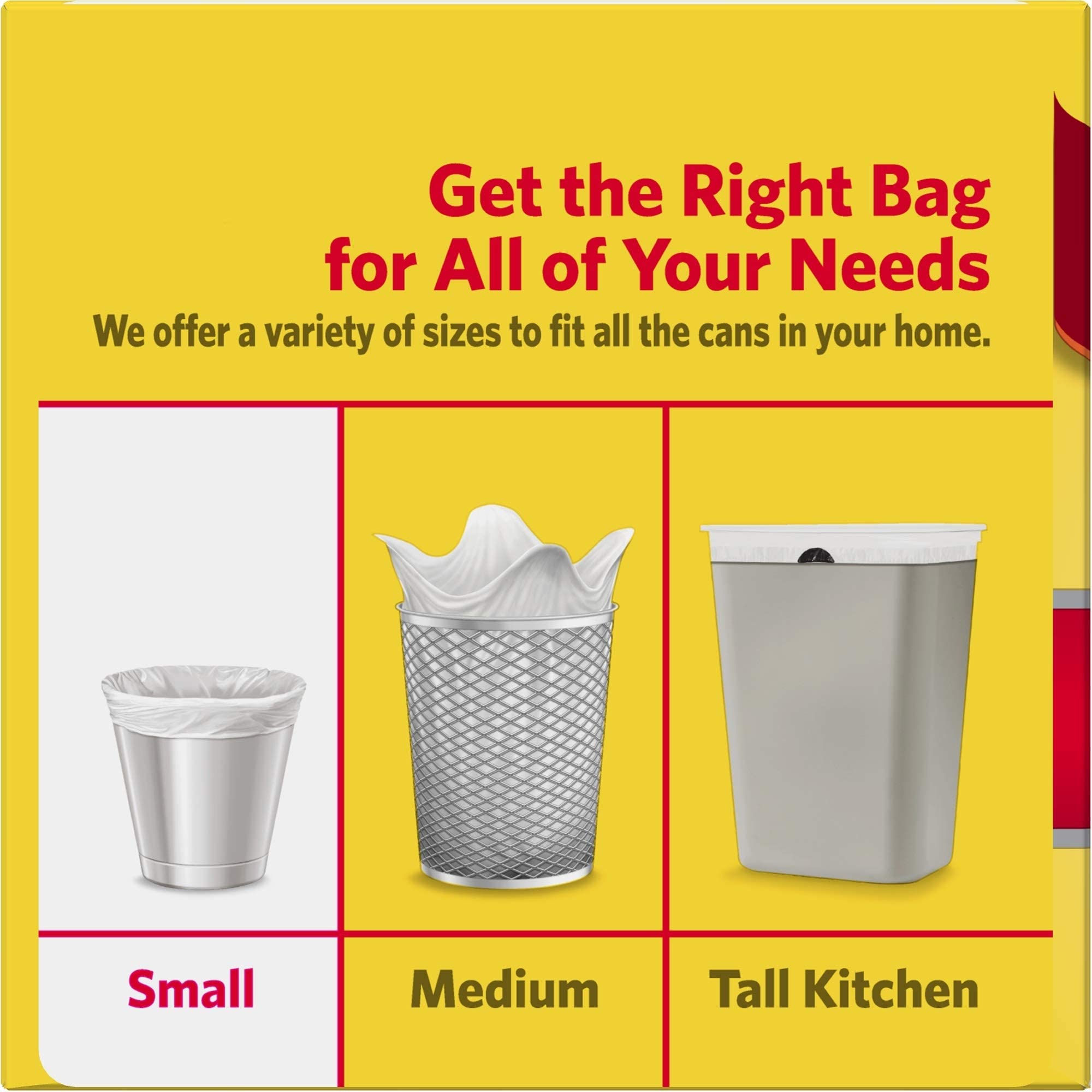 4 Gallon Trash Bags - 300 Count Small Clear Plastic Garbage Bags (17