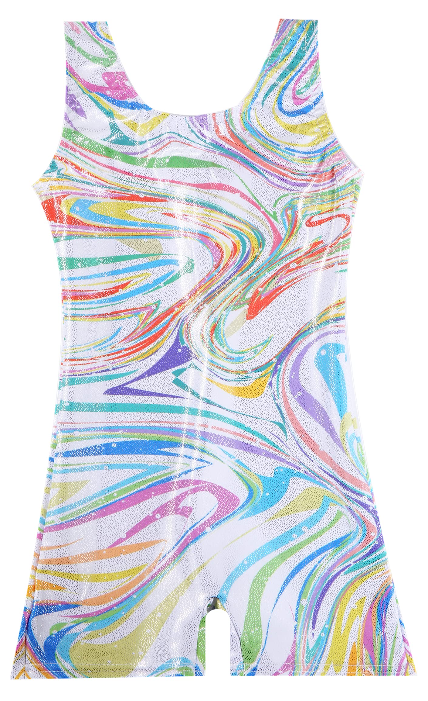Dancina Girls Gymnastics Leotards with Shorts - Tumbling Outfit for Dance, Cheerleading & Performance - Comfortable Stretch Fabric for Training & Competition