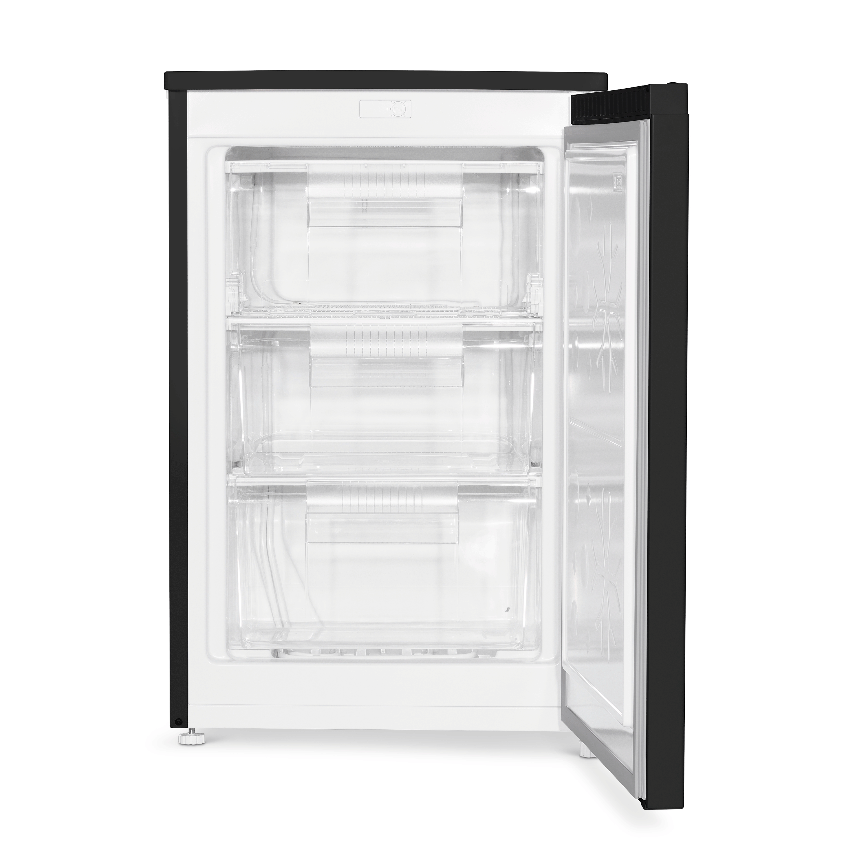 Baridi 55cm Undercounter Freezer with Adjustable Thermostat, 85L Capacity, Black (DH251) - Perfect for Kitchen, Basement, Garage & Small Spaces